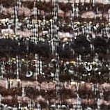 Fairfax mini skirt in striped metallic tweed BLACK BROWN STRIPED TWE