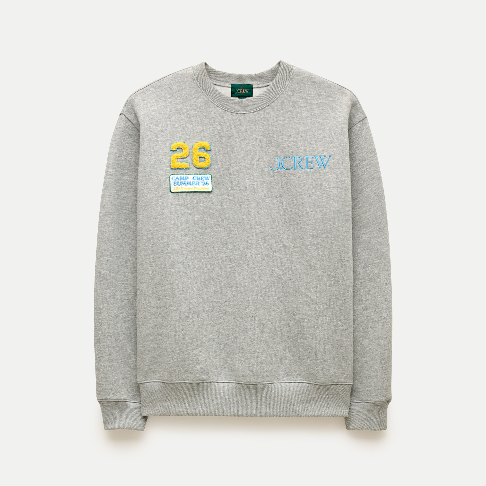 Camp Crew '83 Fleece Crewneck Sweatshirt For Men | J.Crew