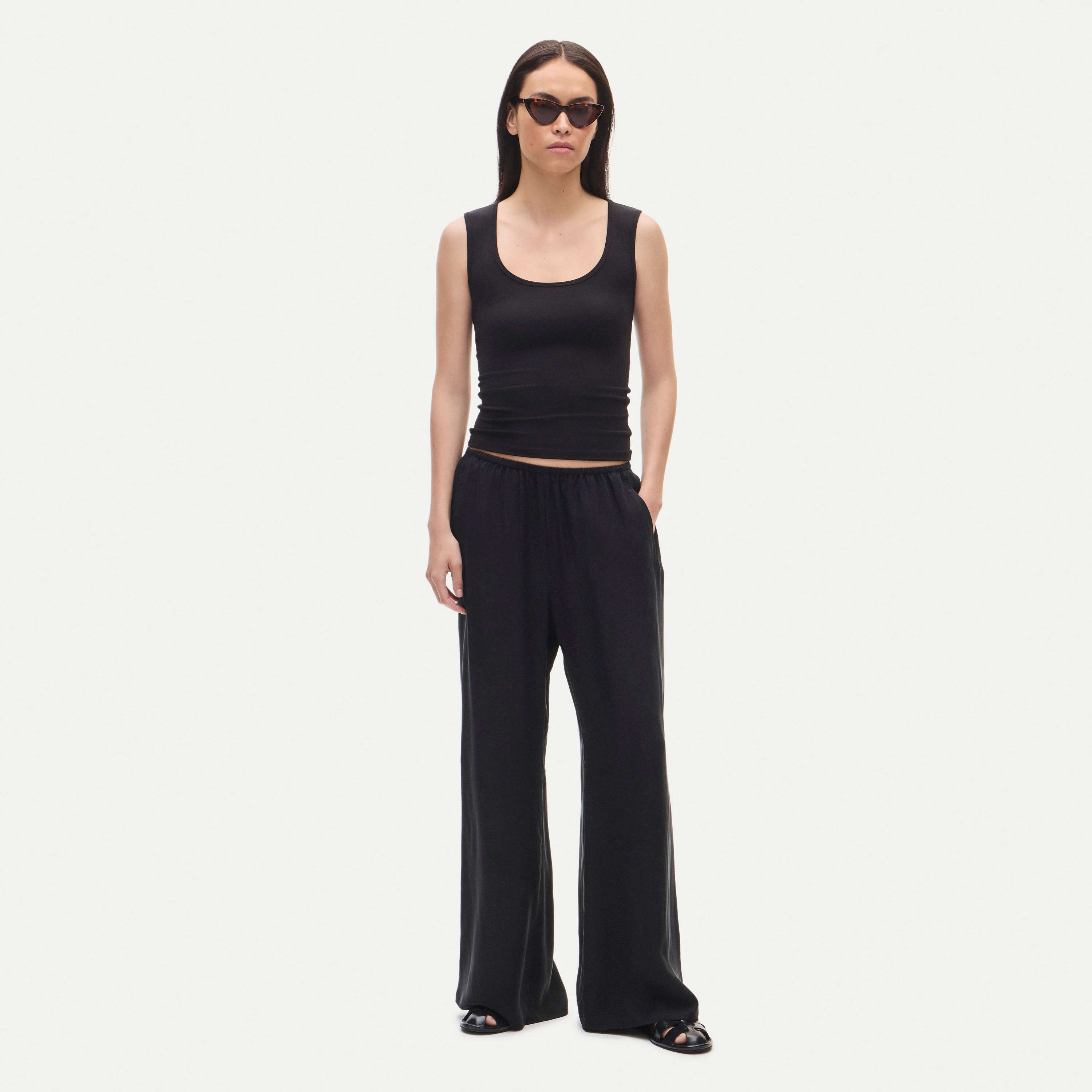 Cosmo pant in cupro blend