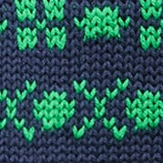 Tiny Rollneck&trade; NAVY GREEN PICNIC