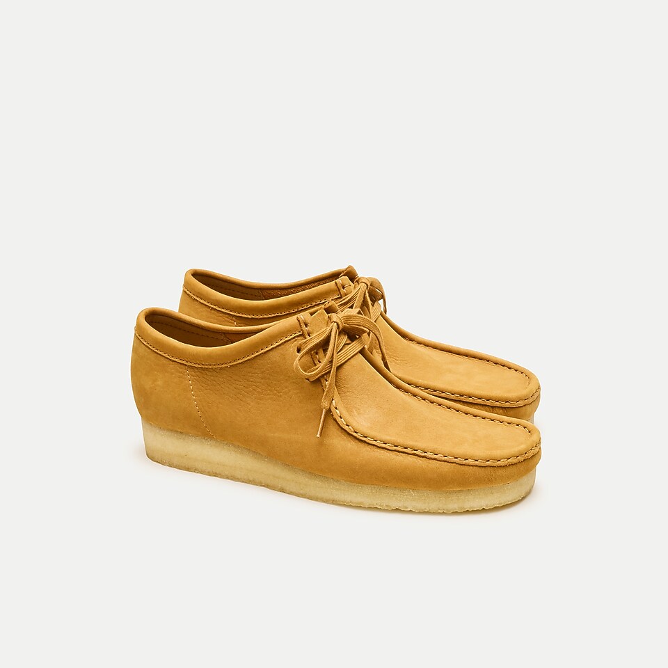 Men's Clarks Wallabee Premium Leather Lace-Up Crepe Sole Boots