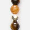 MAPLE Madina beaded necklace in silver SILVER TIGER EYE