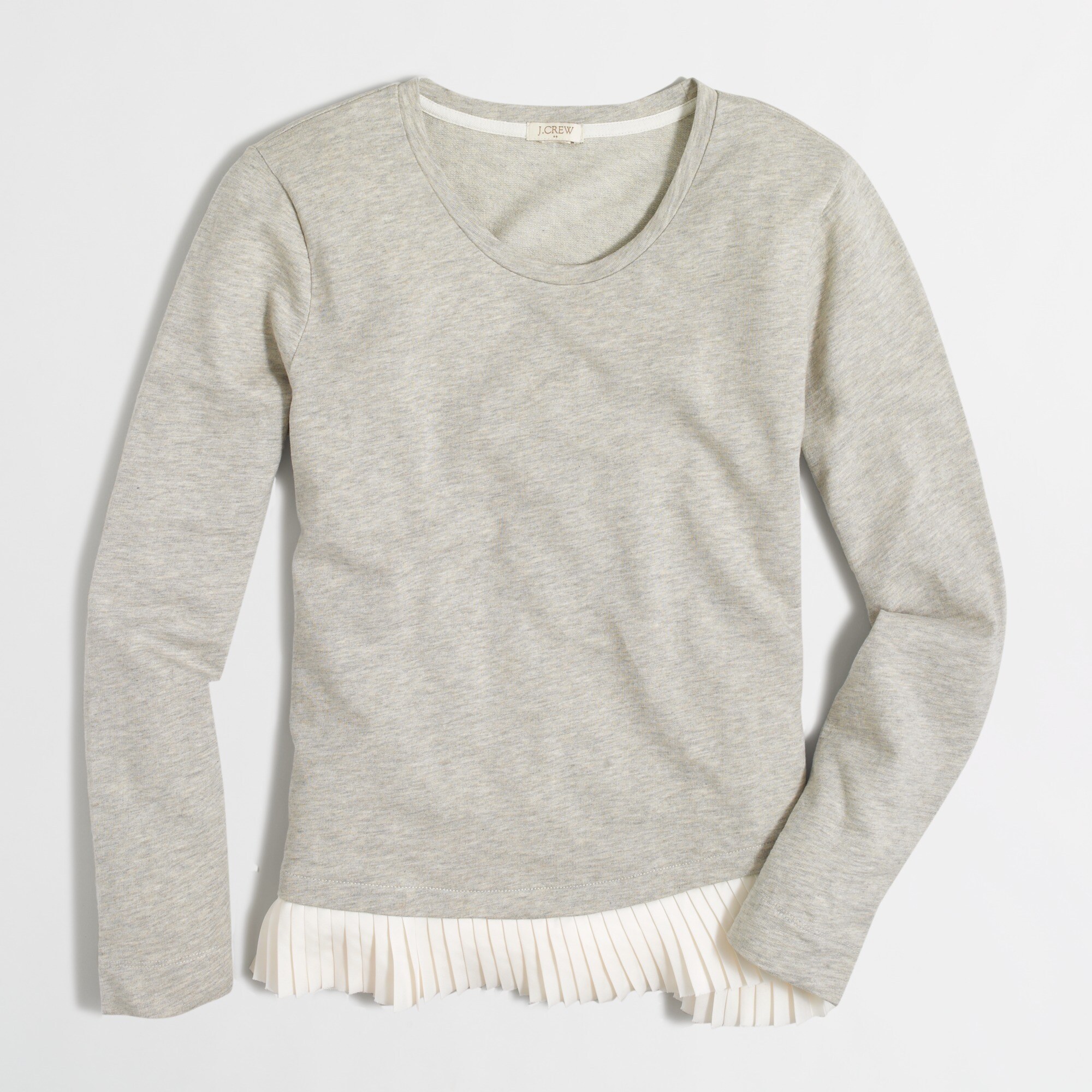 Ruffle-hem sweatshirt