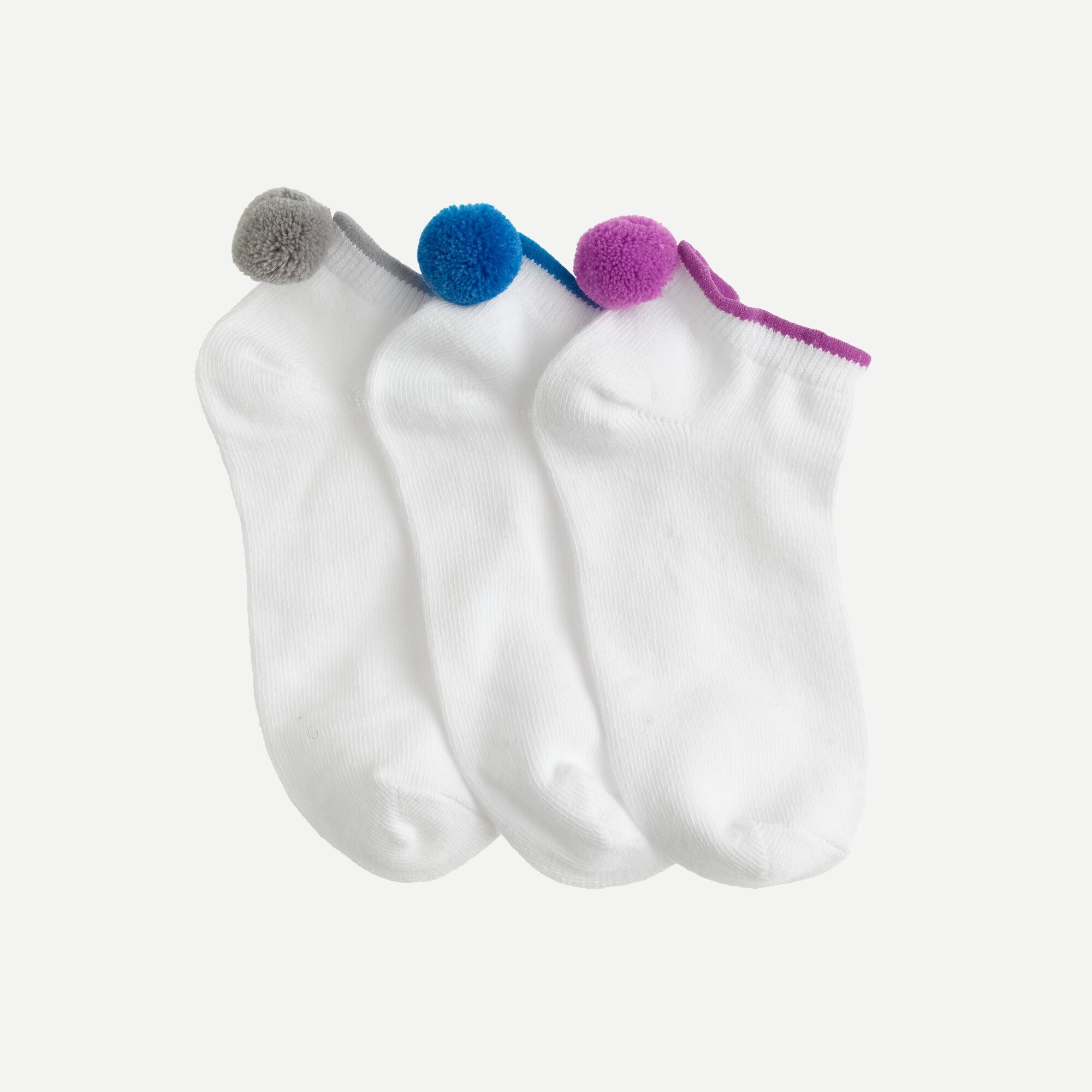 Girls' ankle socks three-pack