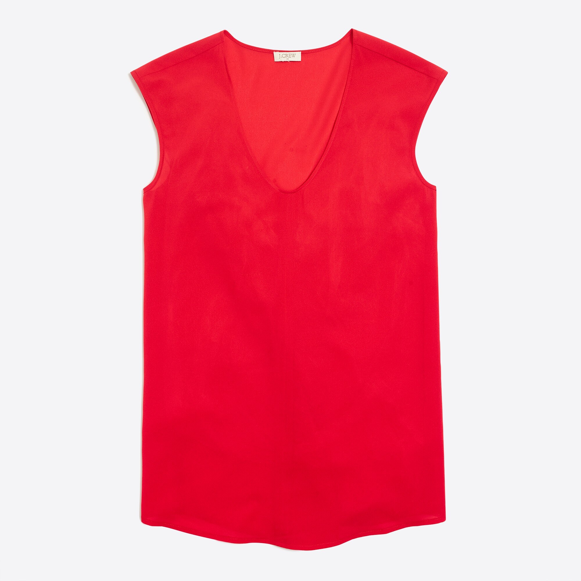 cap-sleeve shirttail blouse for women