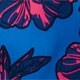Printed cap-sleeve shirttail blouse WATER FLORAL factory: printed cap-sleeve shirttail blouse for women