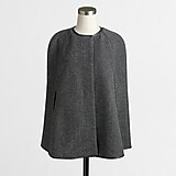 Grey and black wool cape