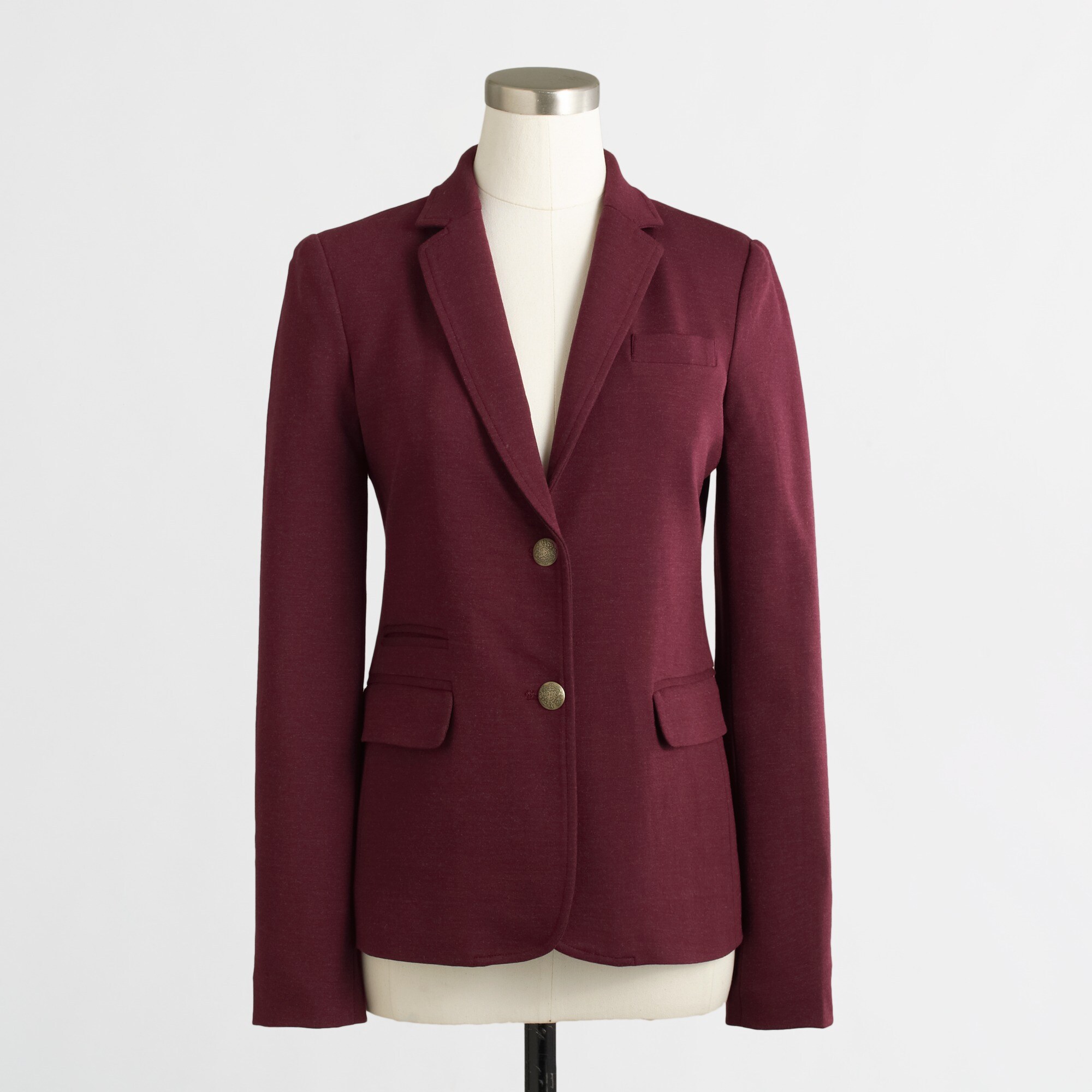 stretch knit blazer for women
