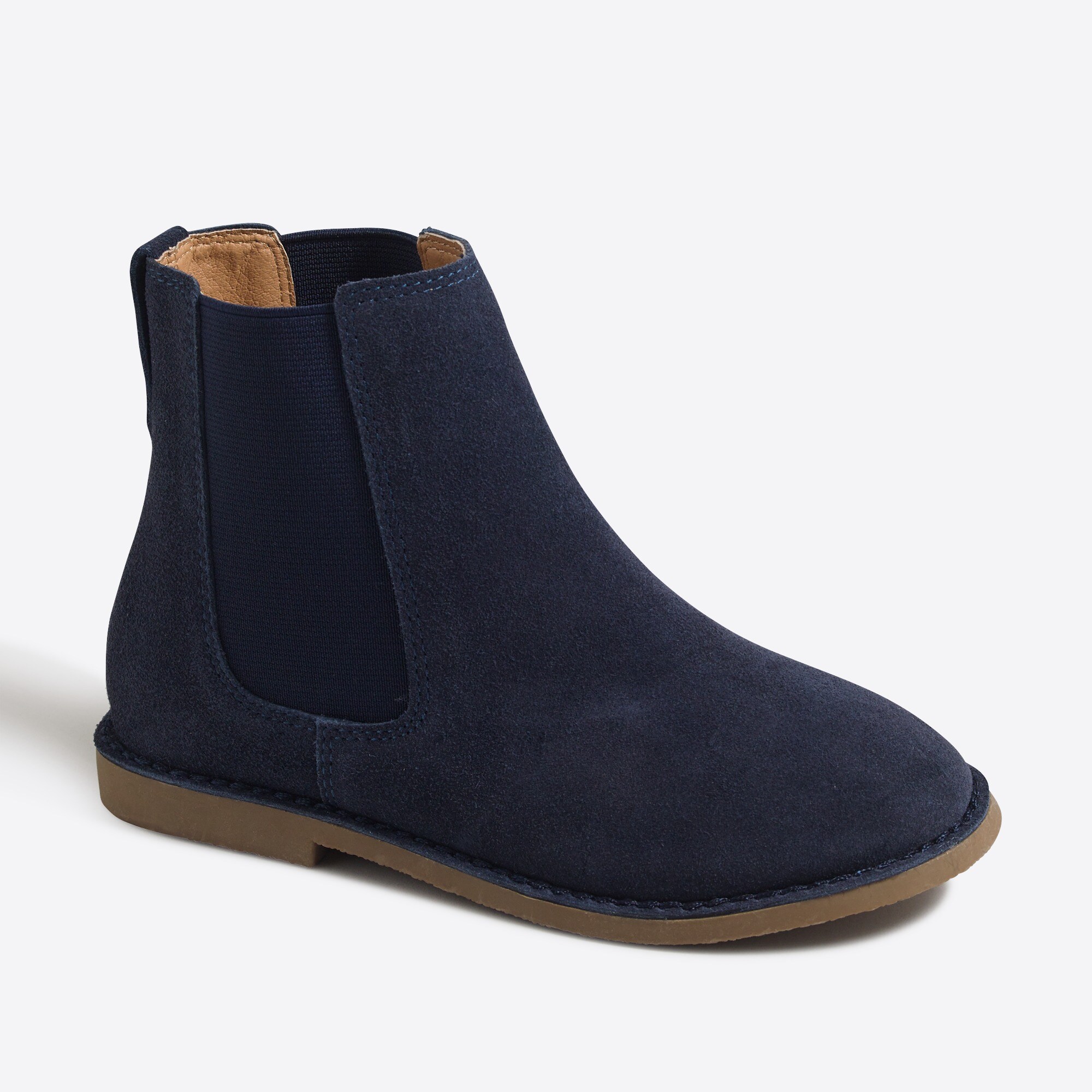 Girls' suede Chelsea boots