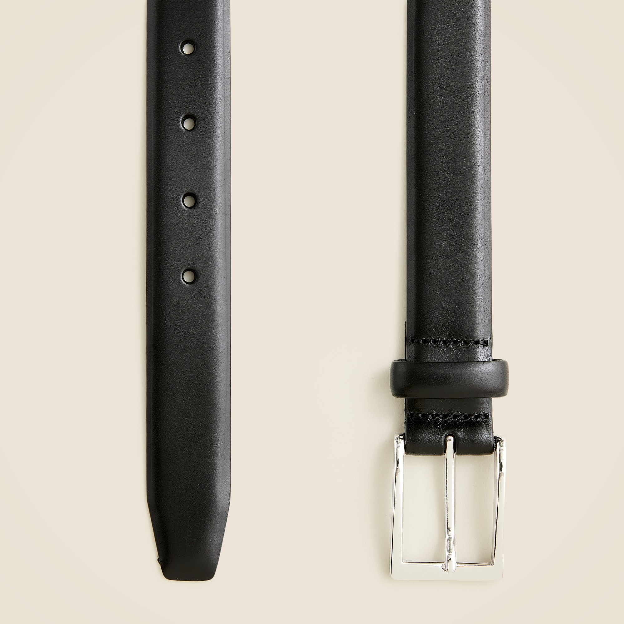 Italian leather dress belt