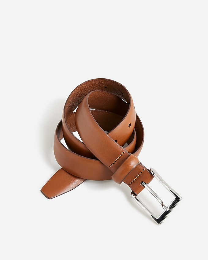 j.crew: italian leather dress belt for men, right side, view zoomed