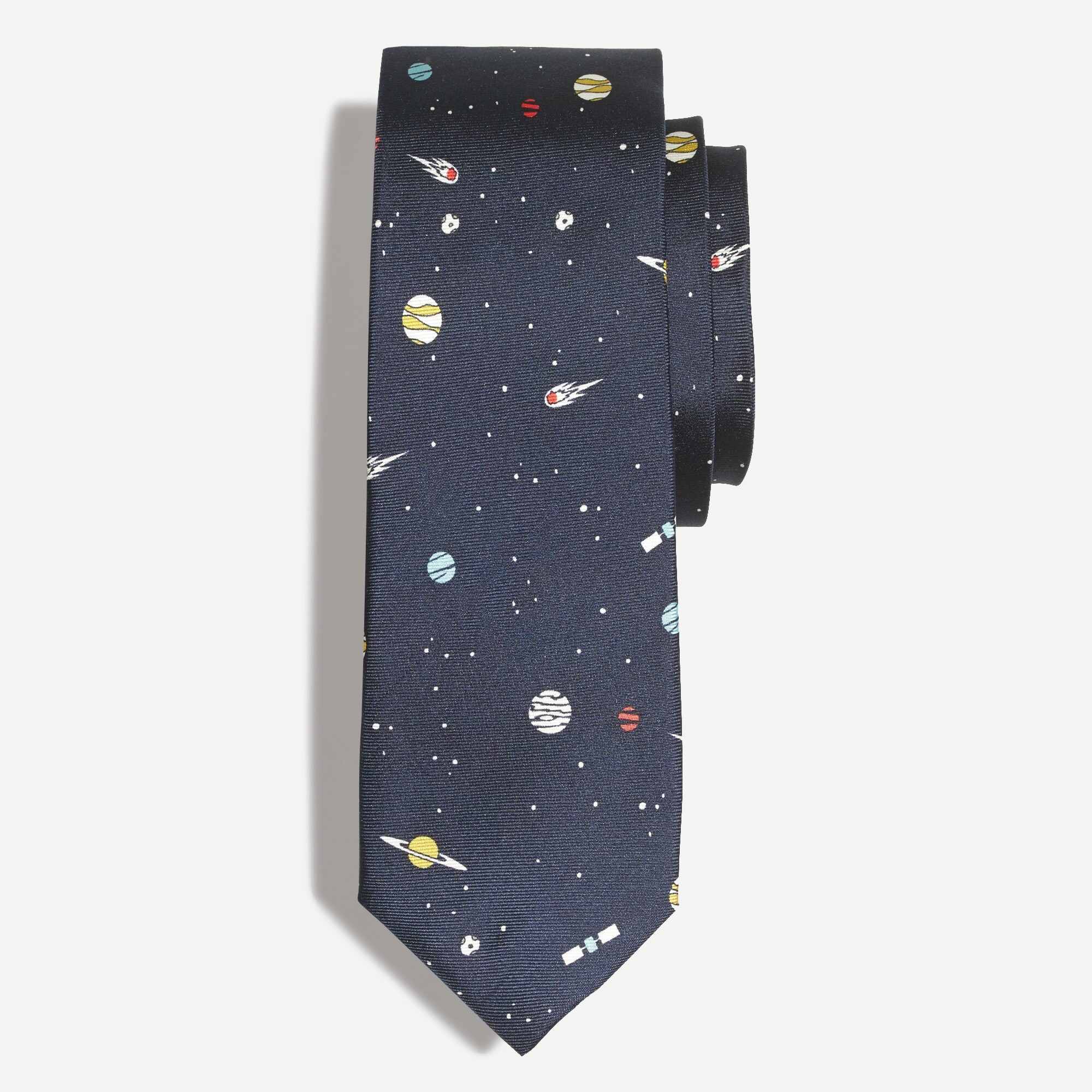 Printed silk tie