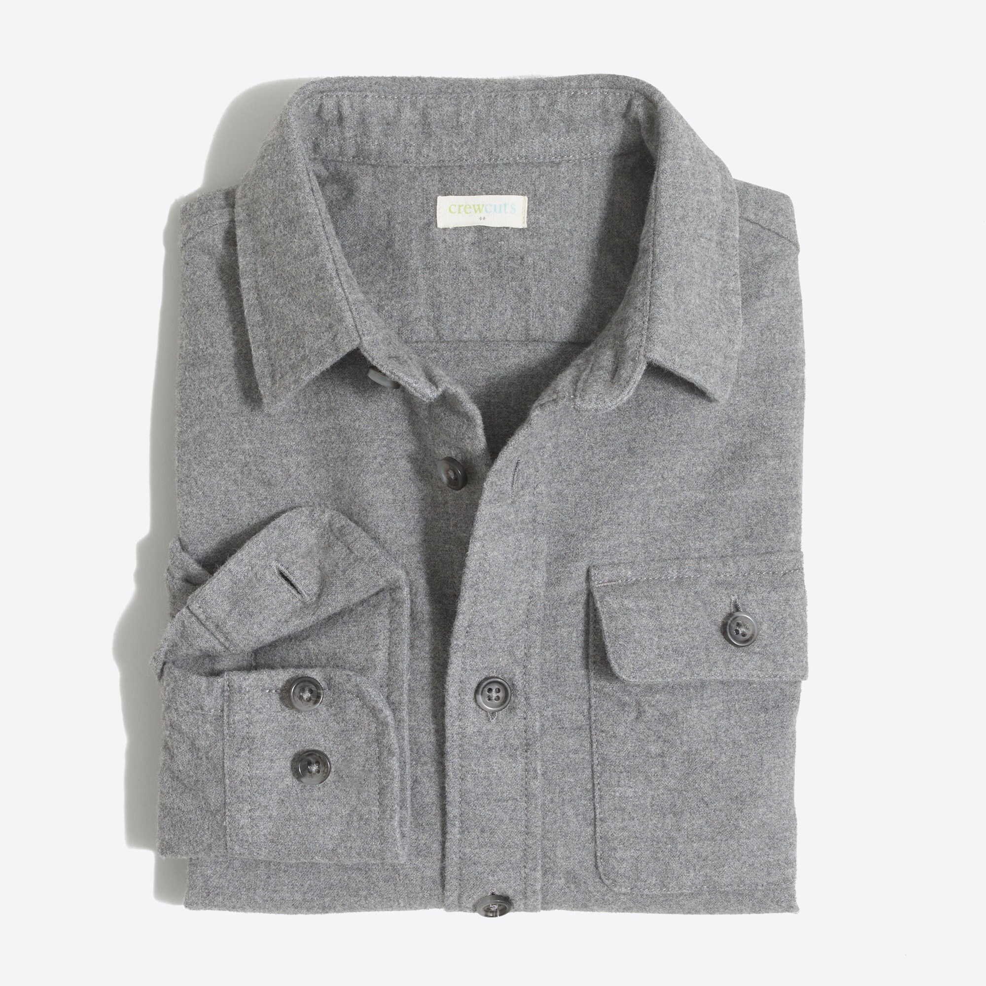 Boys' heathered cotton elbow-patch shirt