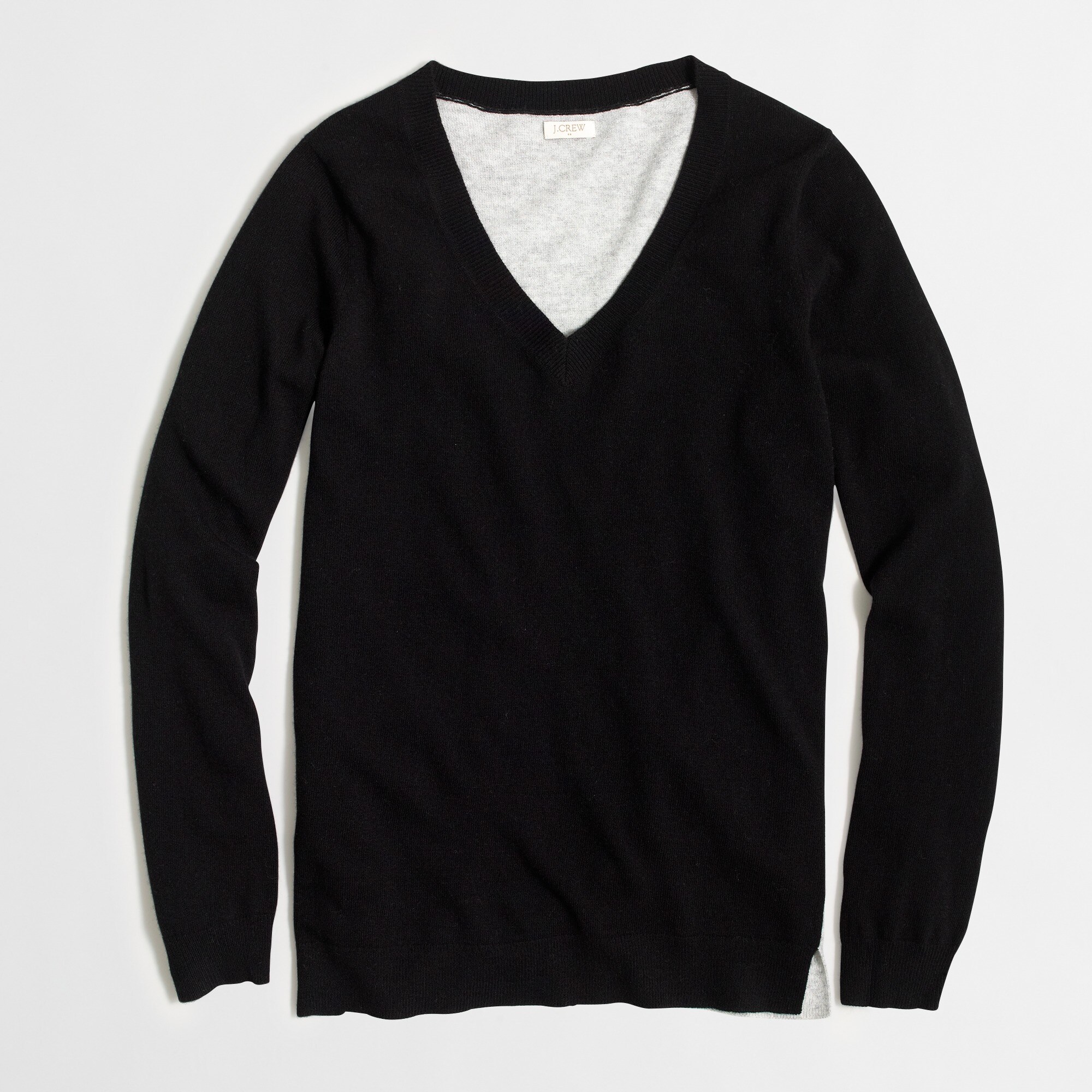 Colorblock tunic sweater