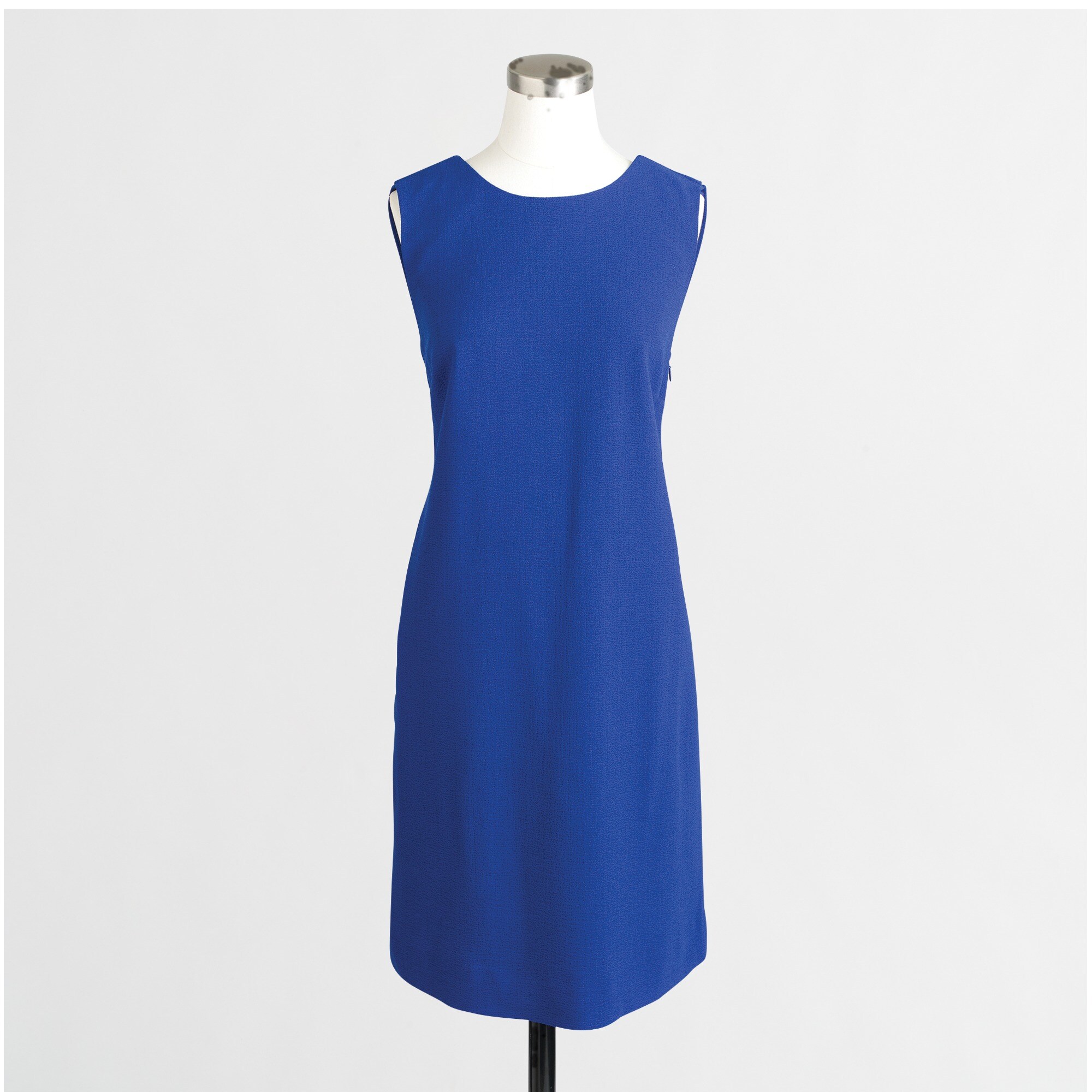 crepe v-back shift dress for women