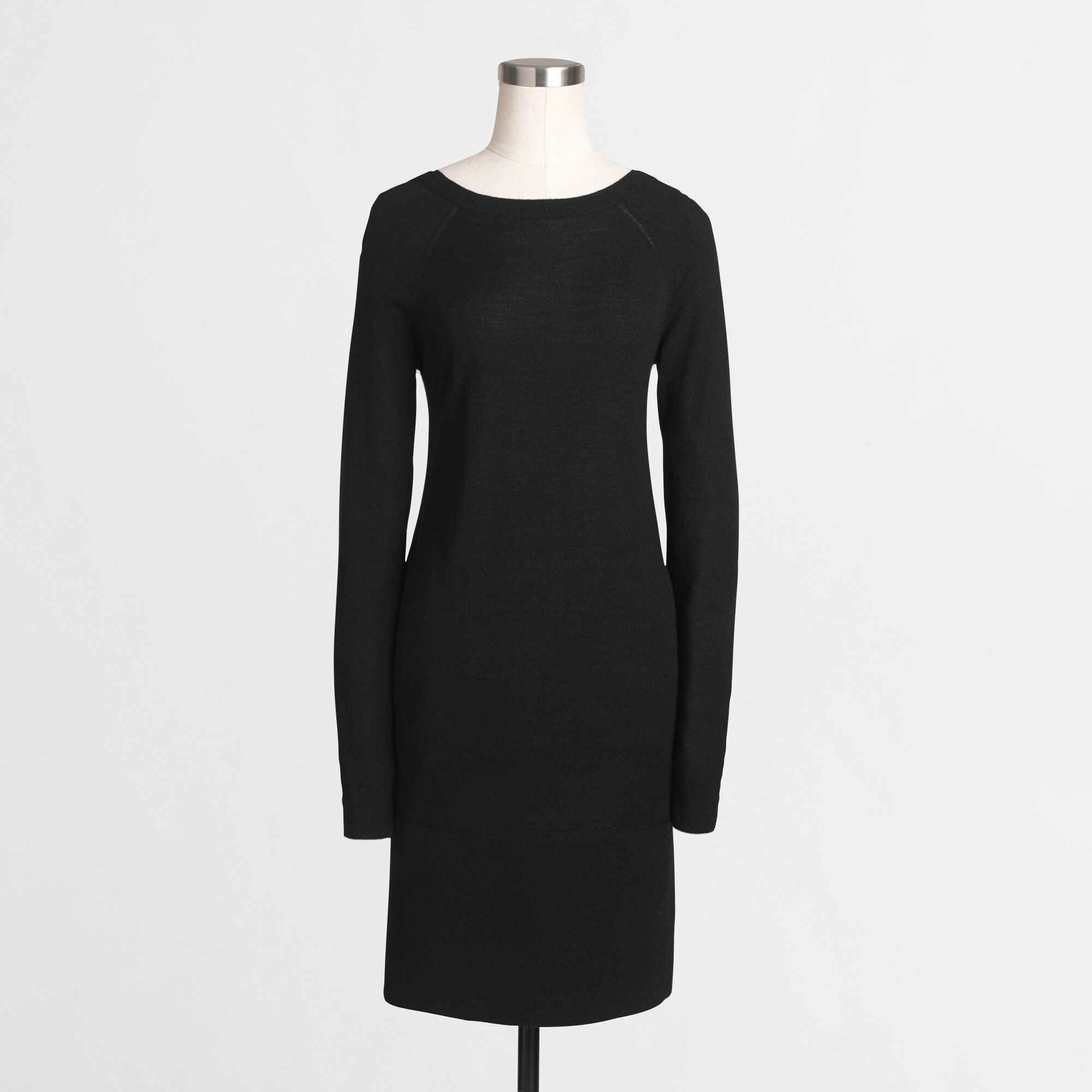 boatneck sweater-dress for women