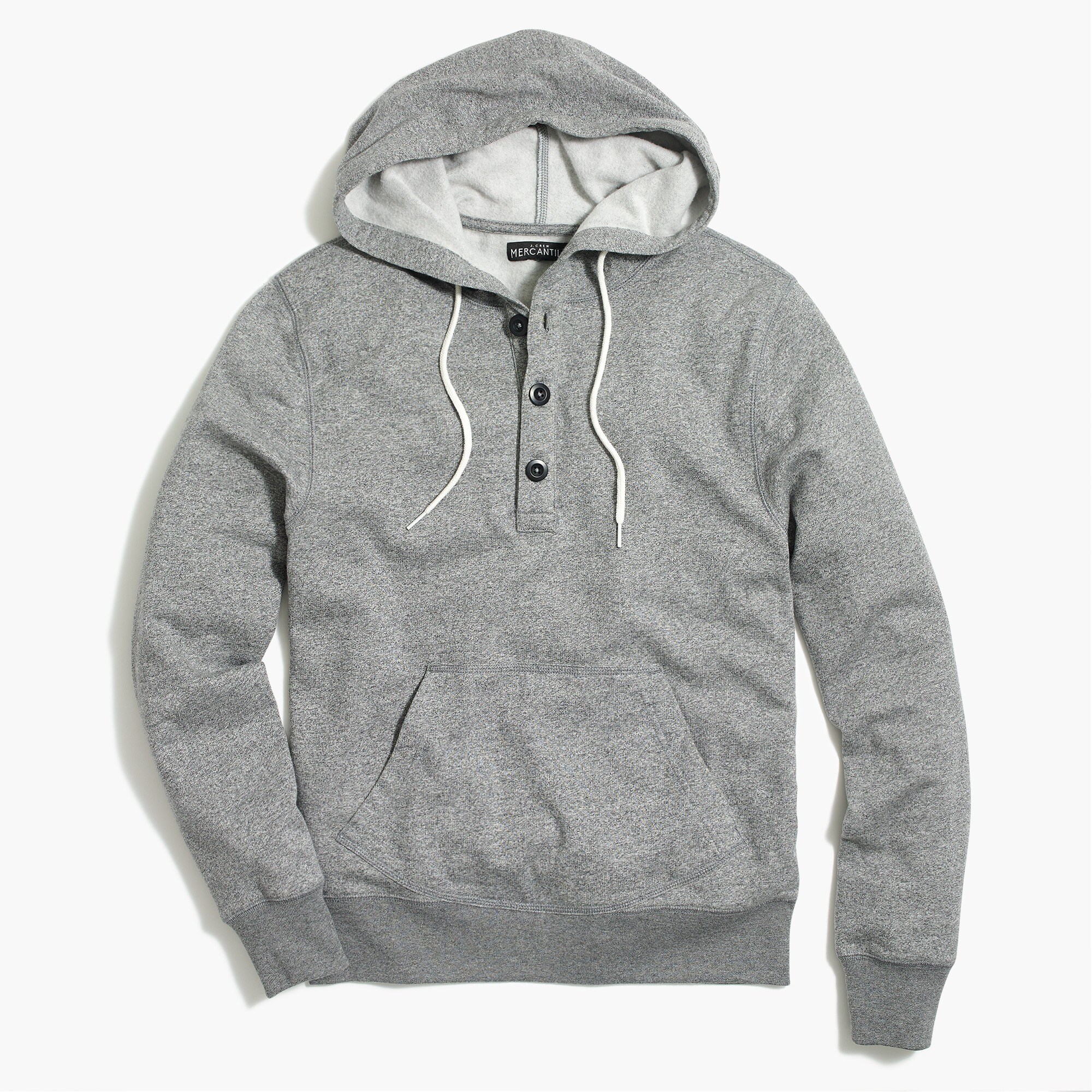 Fleece henley hoodie