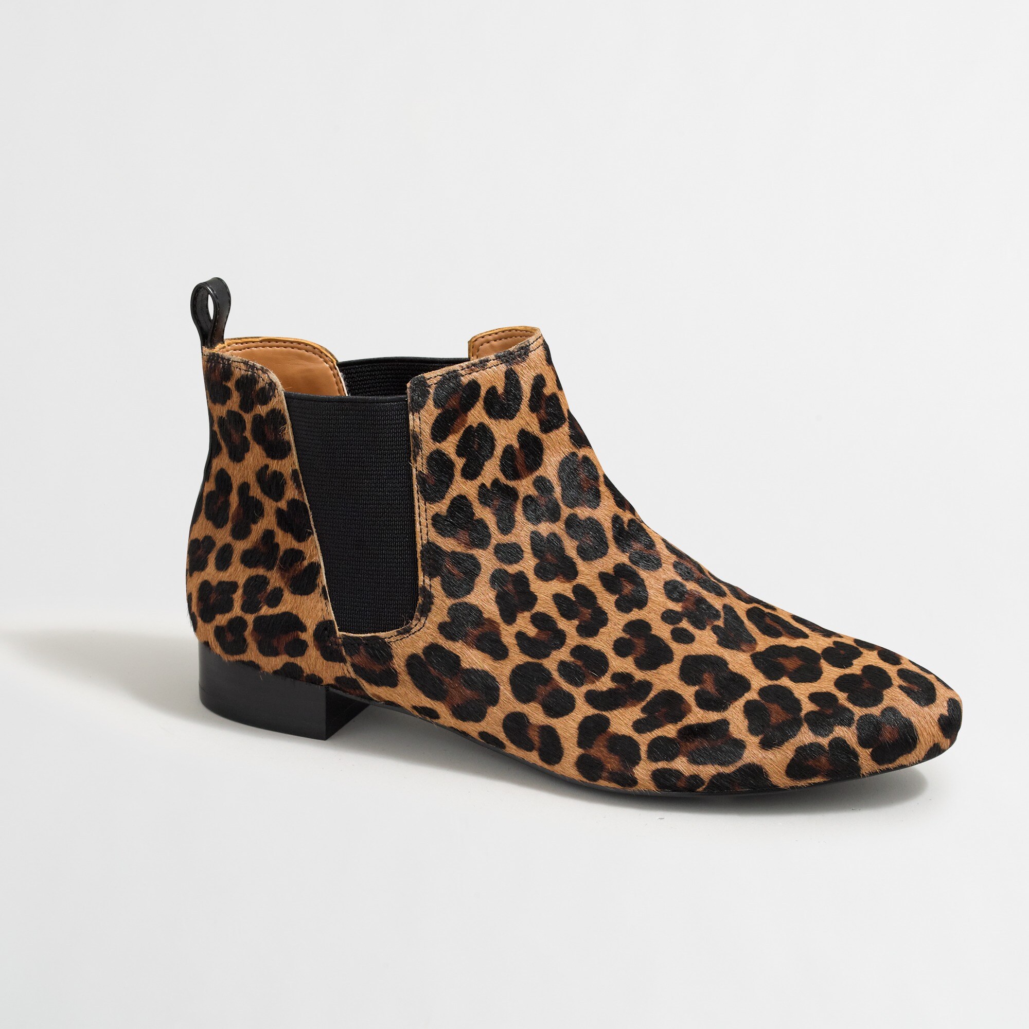 calf hair chelsea boots for women