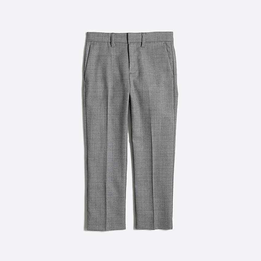 factory: boys' thompson suit pant in wrinkle-resistant wool for boys, right side, view zoomed