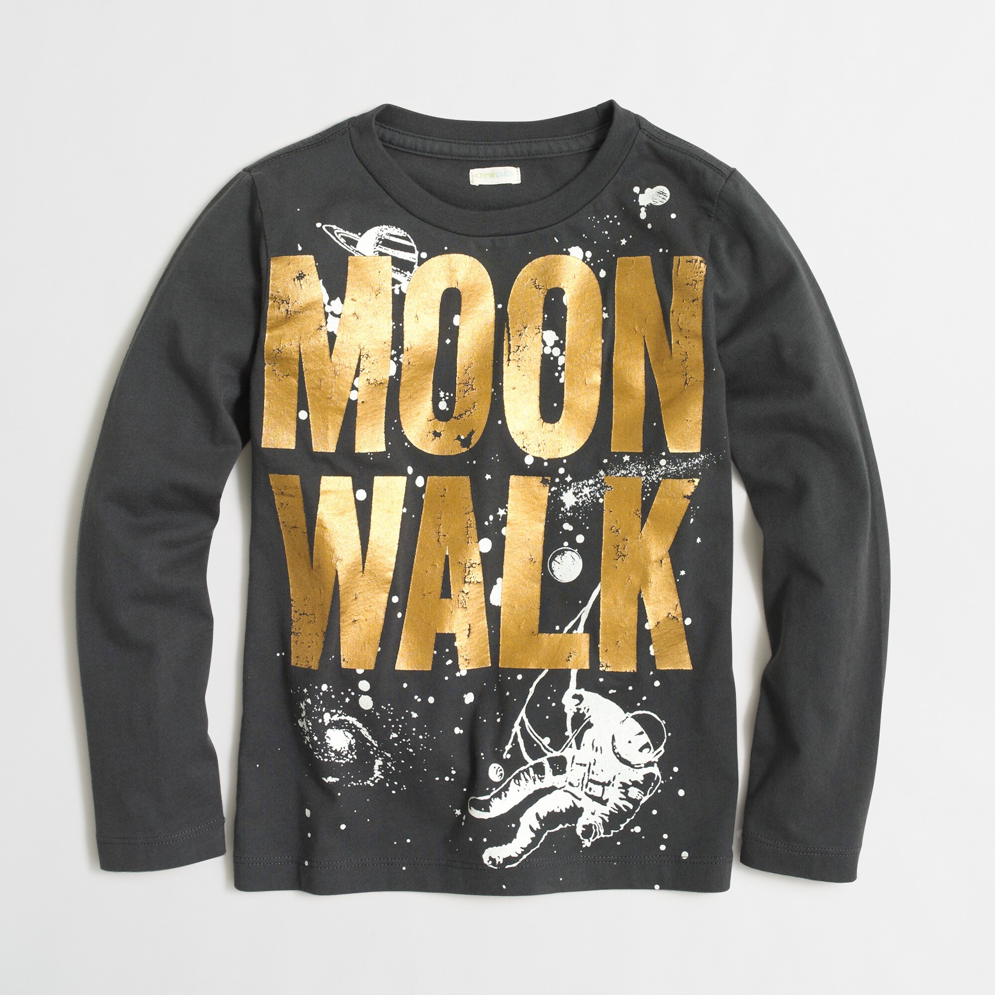 boys' long-sleeve glow-in-the-dark moonwalk graphic tee for boys