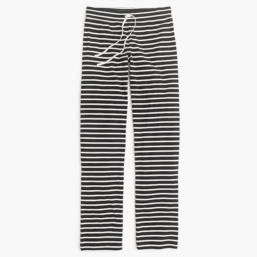 J.Crew: Dreamy Cotton Pant In Stripe For Women