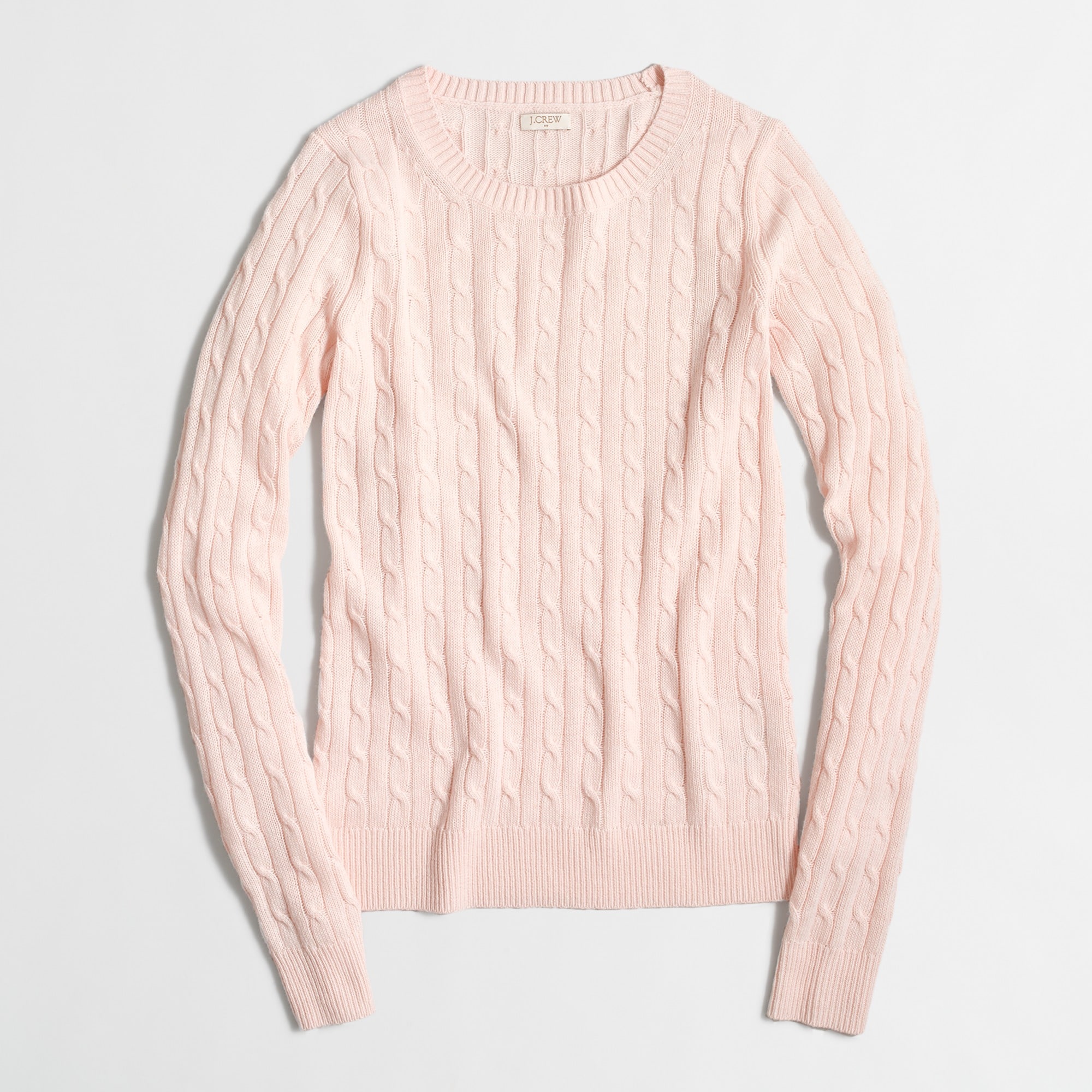 Wool-blend cable-knit sweater