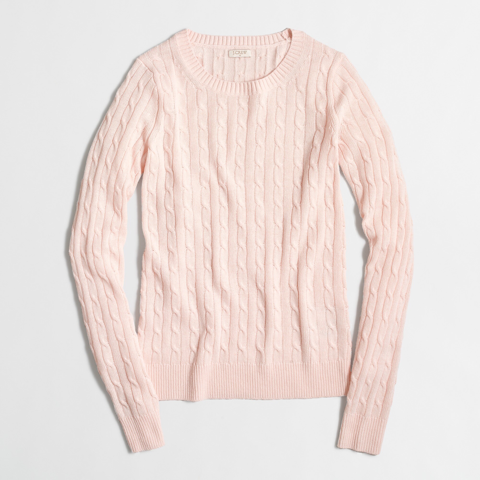 Wool-blend cable-knit sweater