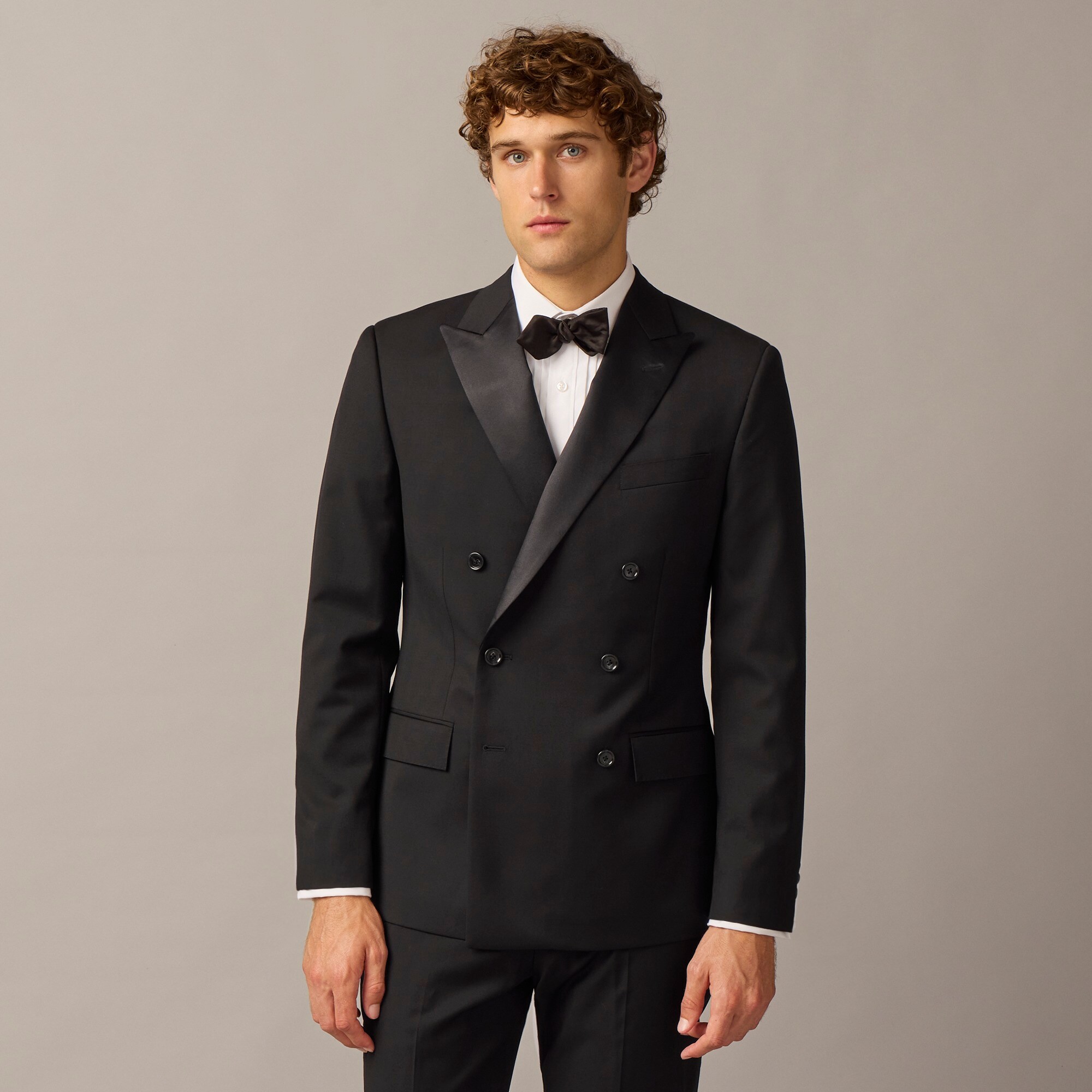 Ludlow Slim-fit double-breasted tuxedo jacket in Italian wool