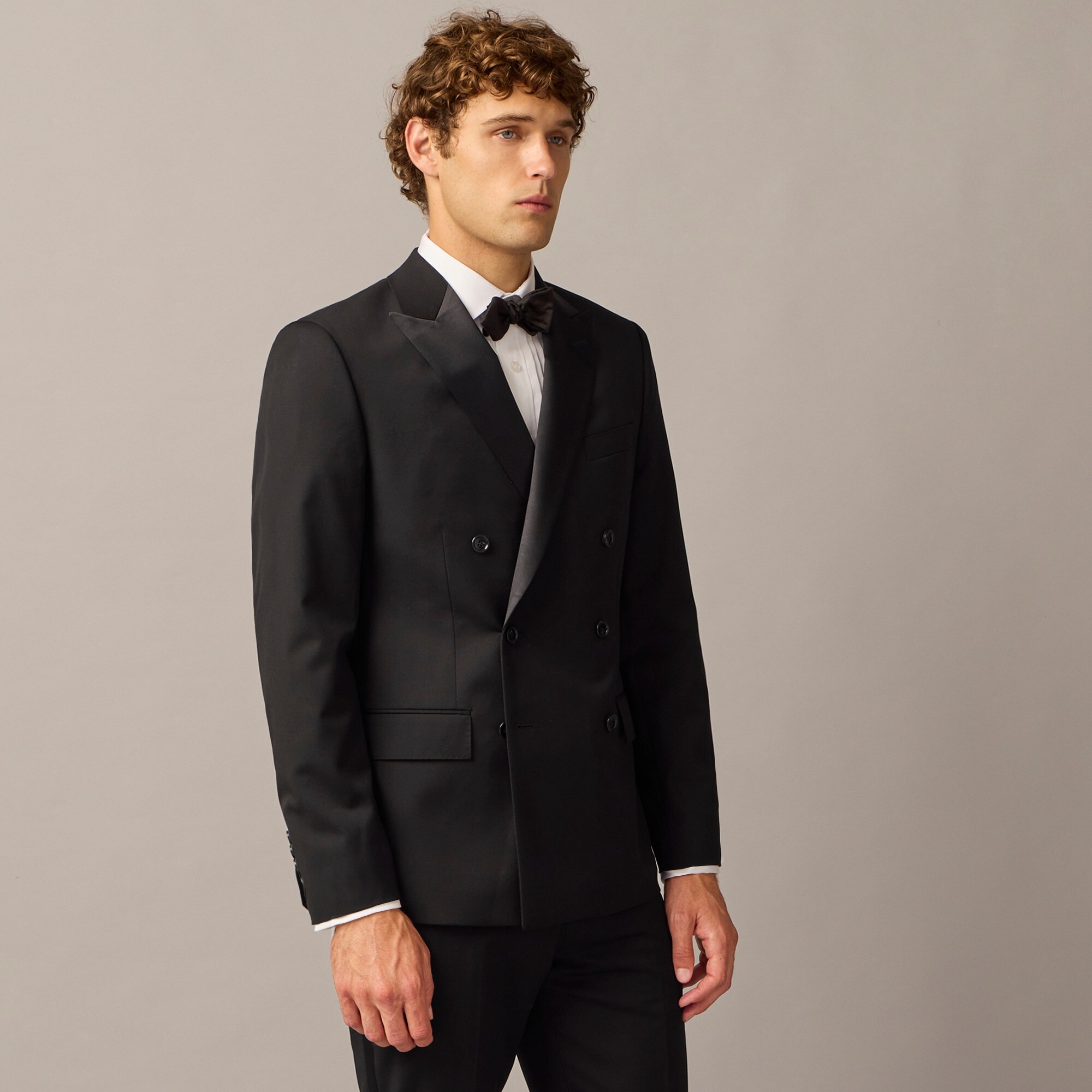 Ludlow Slim-fit double-breasted tuxedo jacket in Italian wool