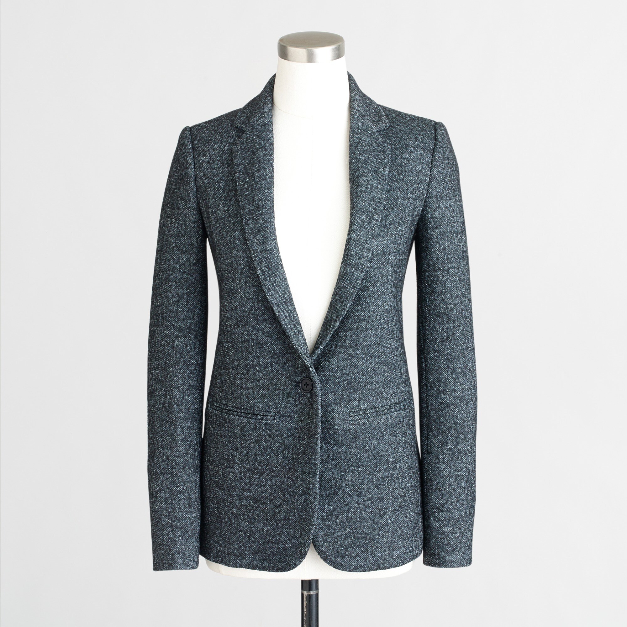 Speckled tweed blazer