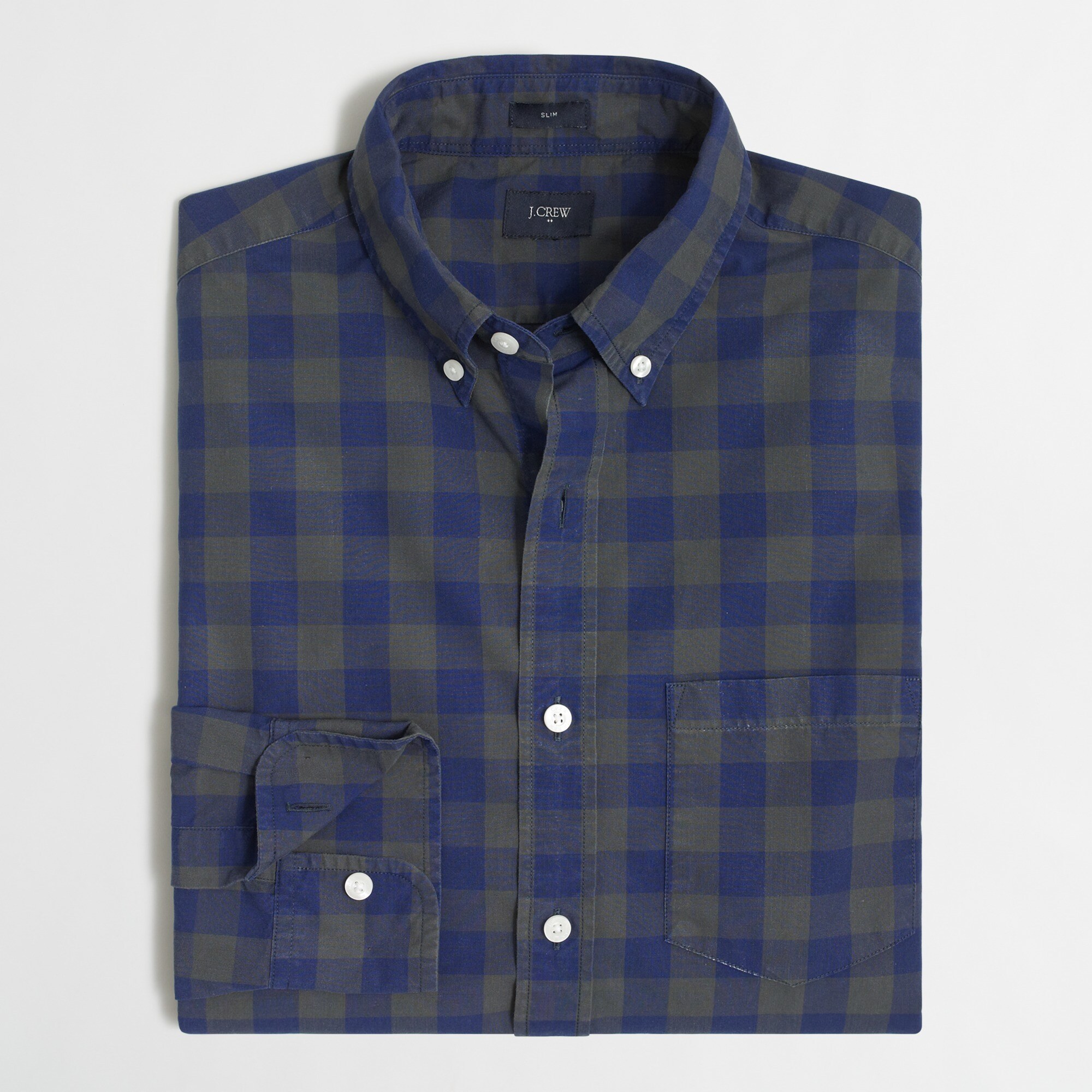 Slim patterned washed shirt