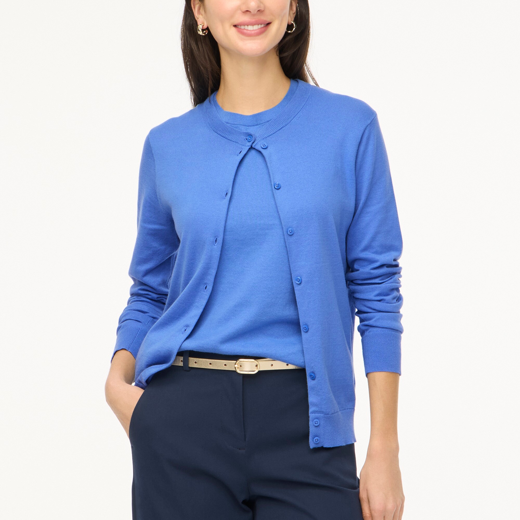 womens Classic cotton cardigan sweater