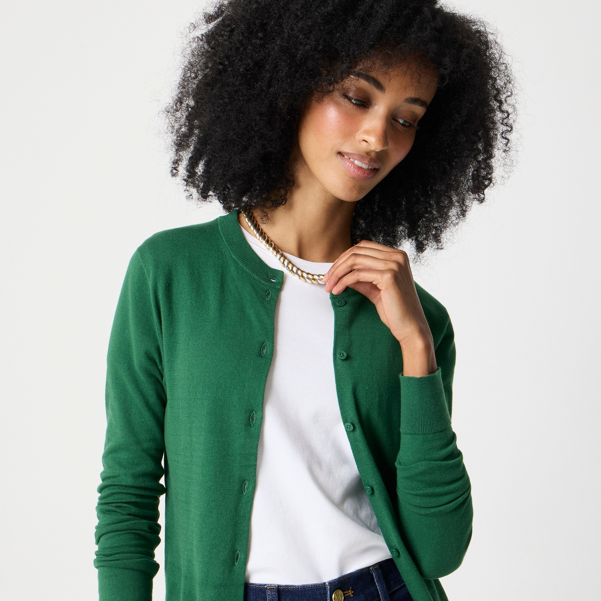 Classic cotton cardigan sweater