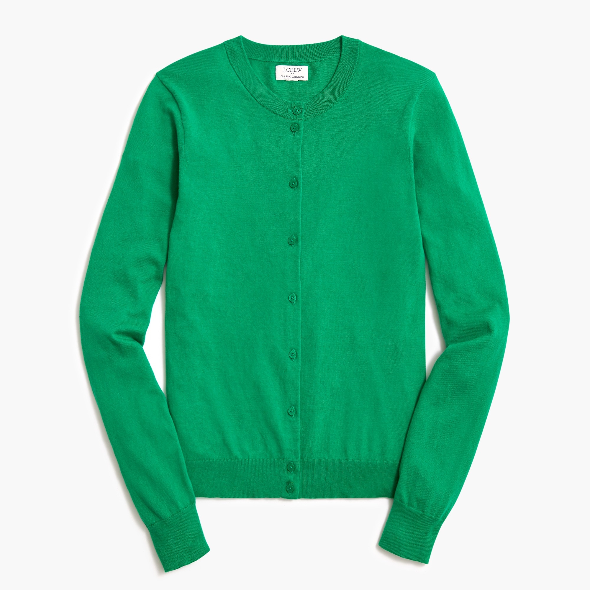 Factory: Classic Cotton Cardigan Sweater For Women