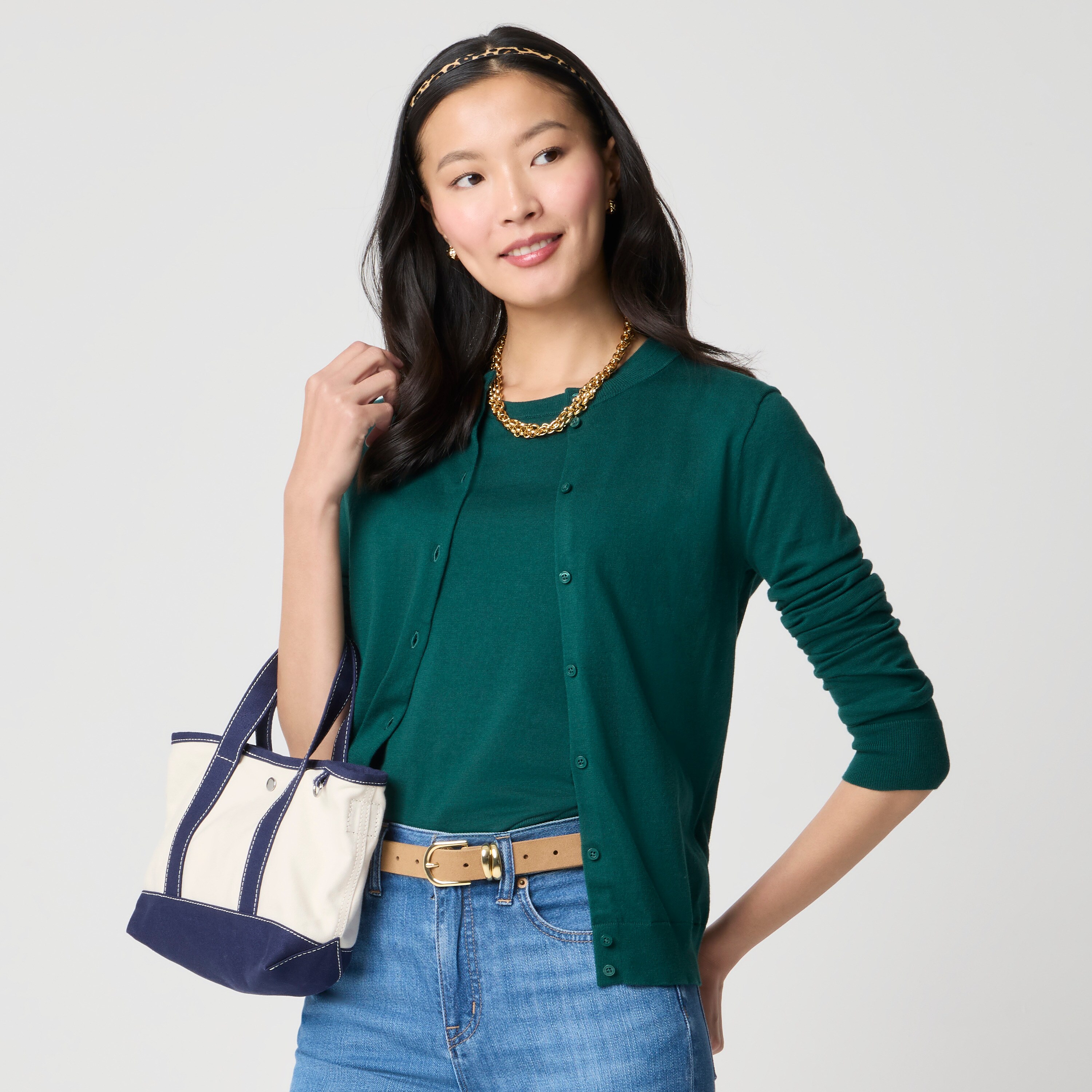 Classic Cotton Cardigan Sweater For Women | Factory