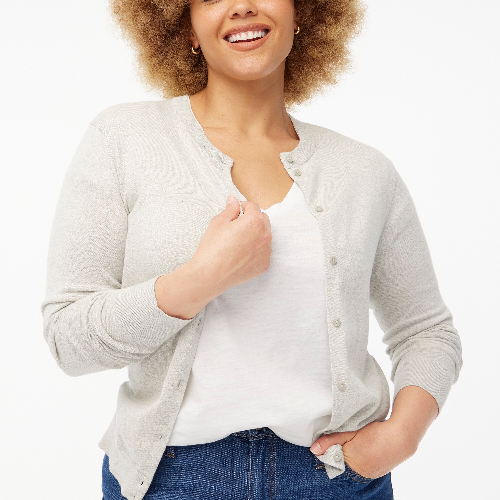 Classic cotton cardigan sweater