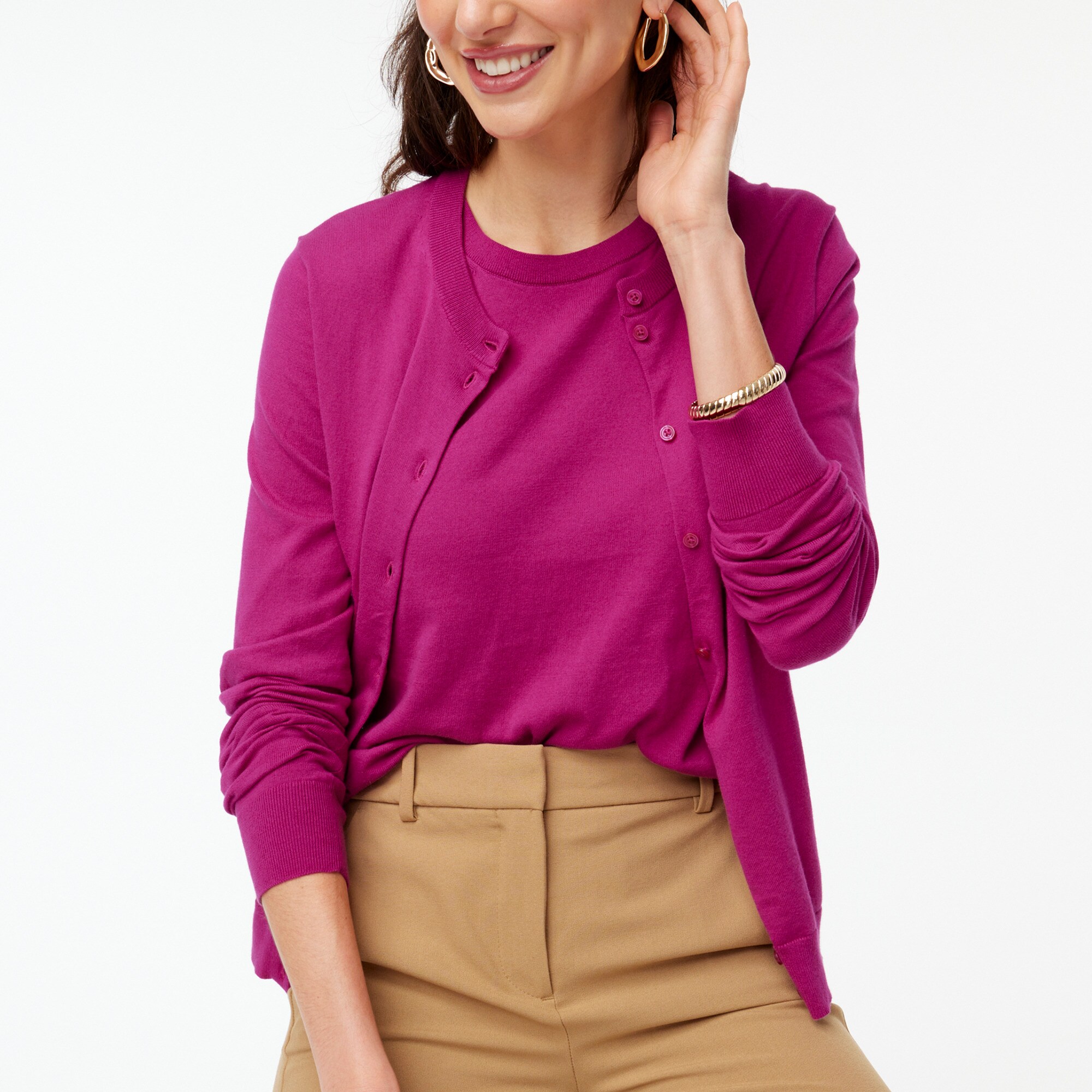 Classic cotton cardigan sweater