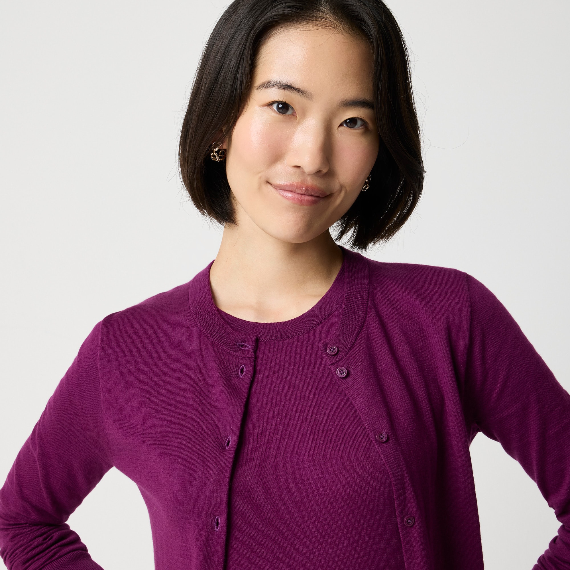 Classic cotton cardigan sweater