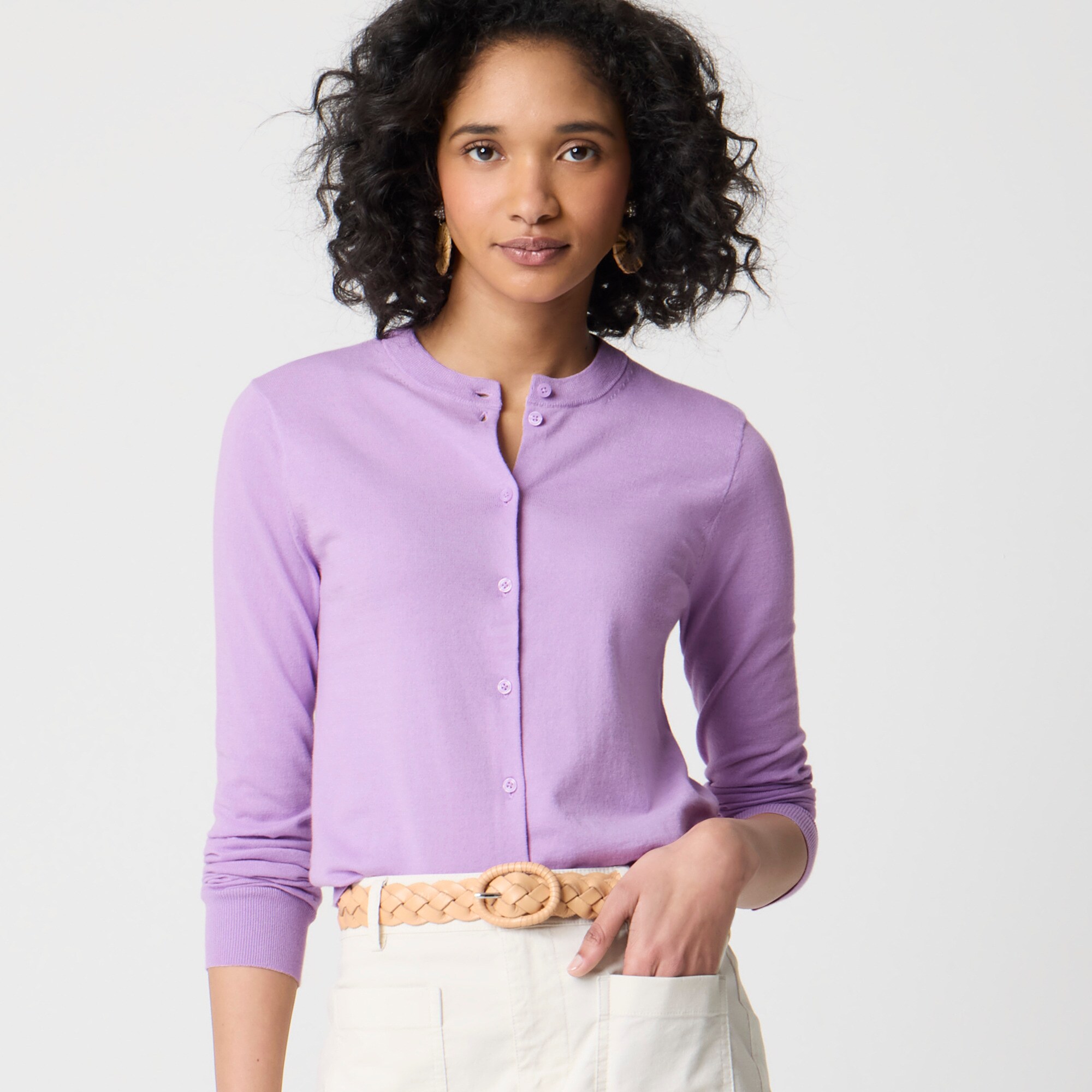 Classic cotton cardigan sweater