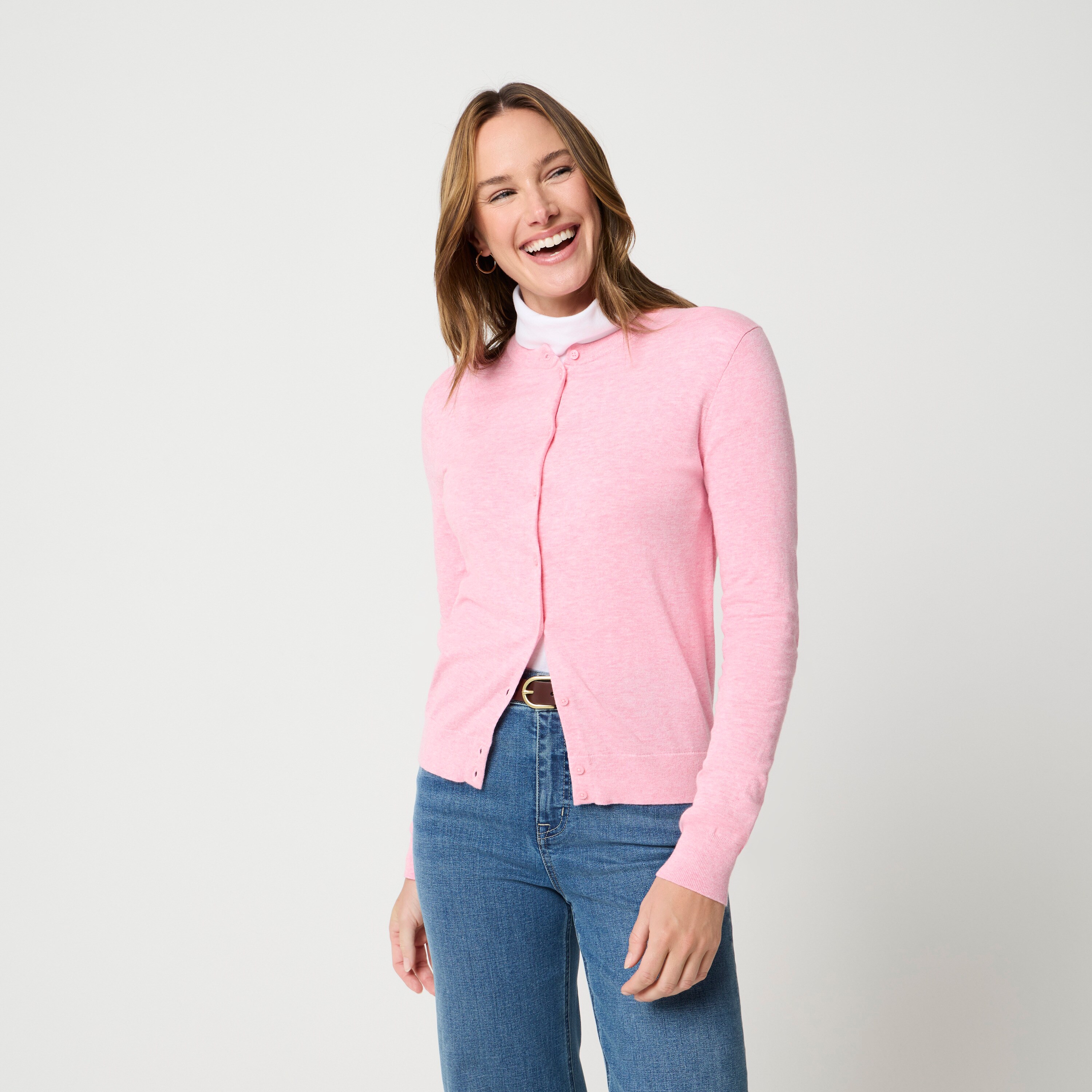 100% cotton classic cardigan sweater
