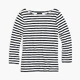 Striped boatneck T-shirt