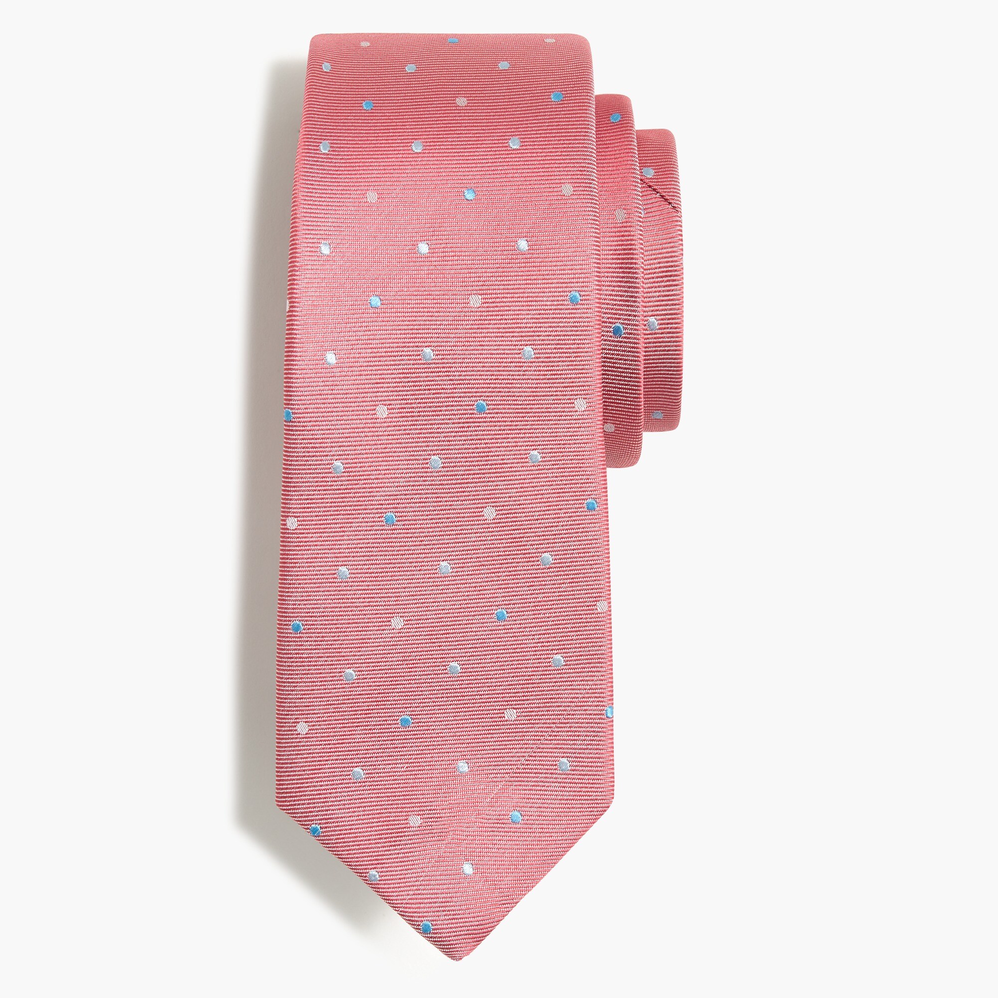 Multidot silk tie