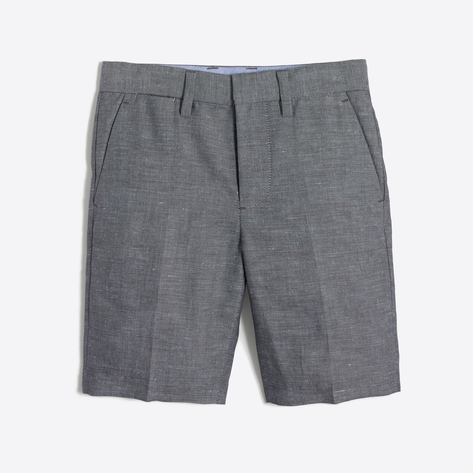 Boys' Thompson suit short in slub linen