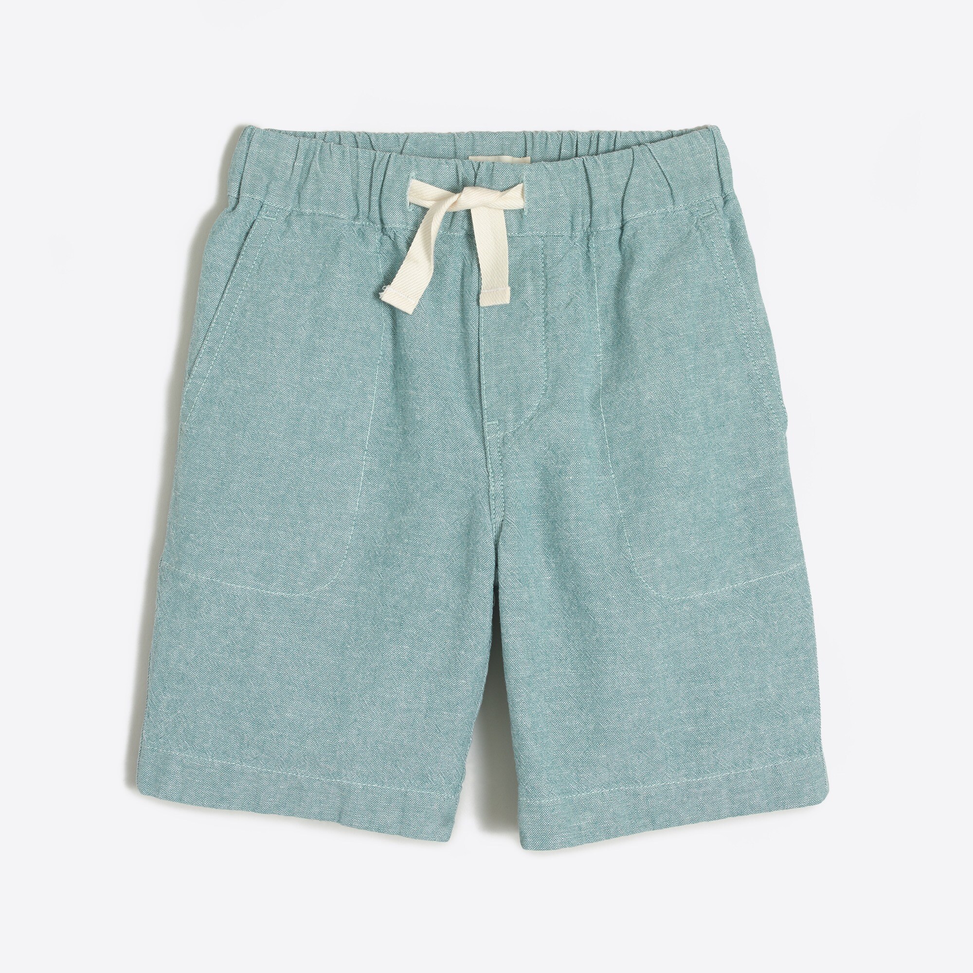 boys' linen-cotton pull-on short for boys