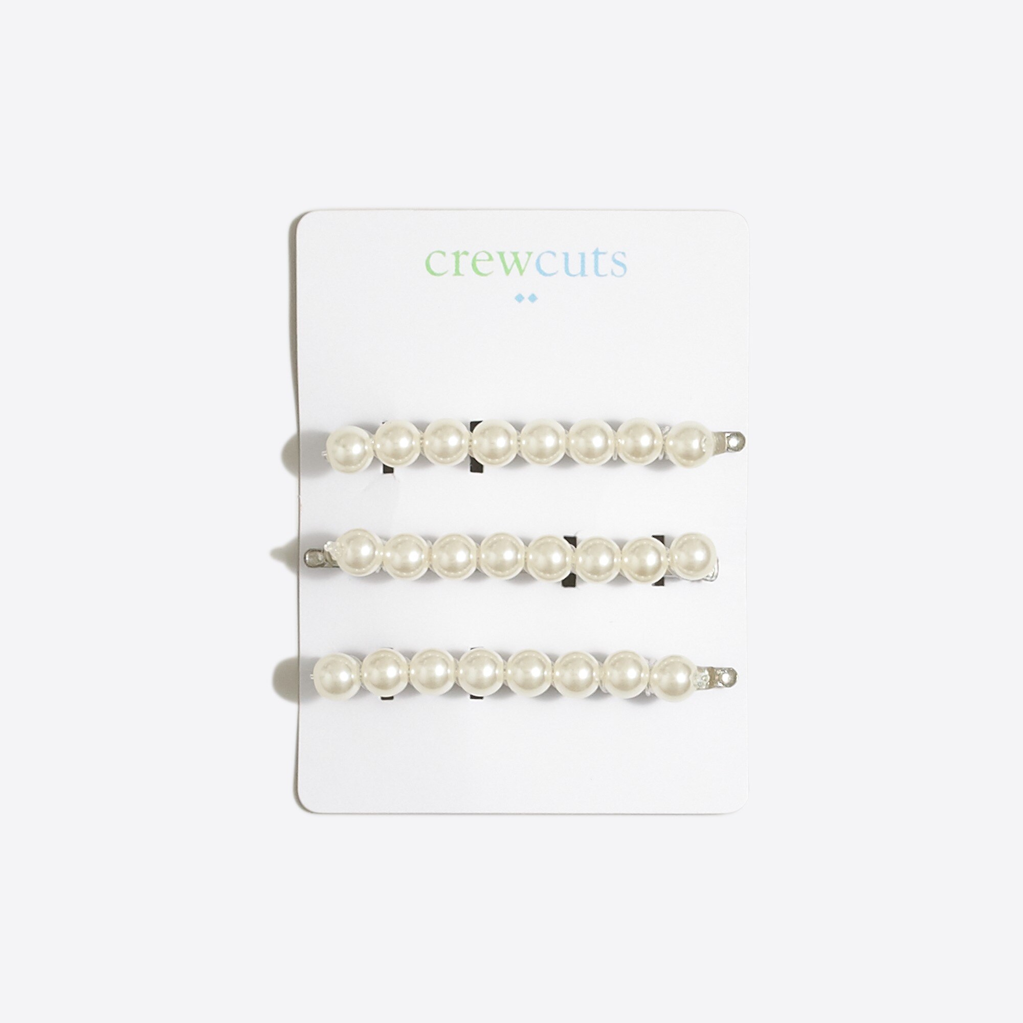 Girls' pearly bobby pins three-pack