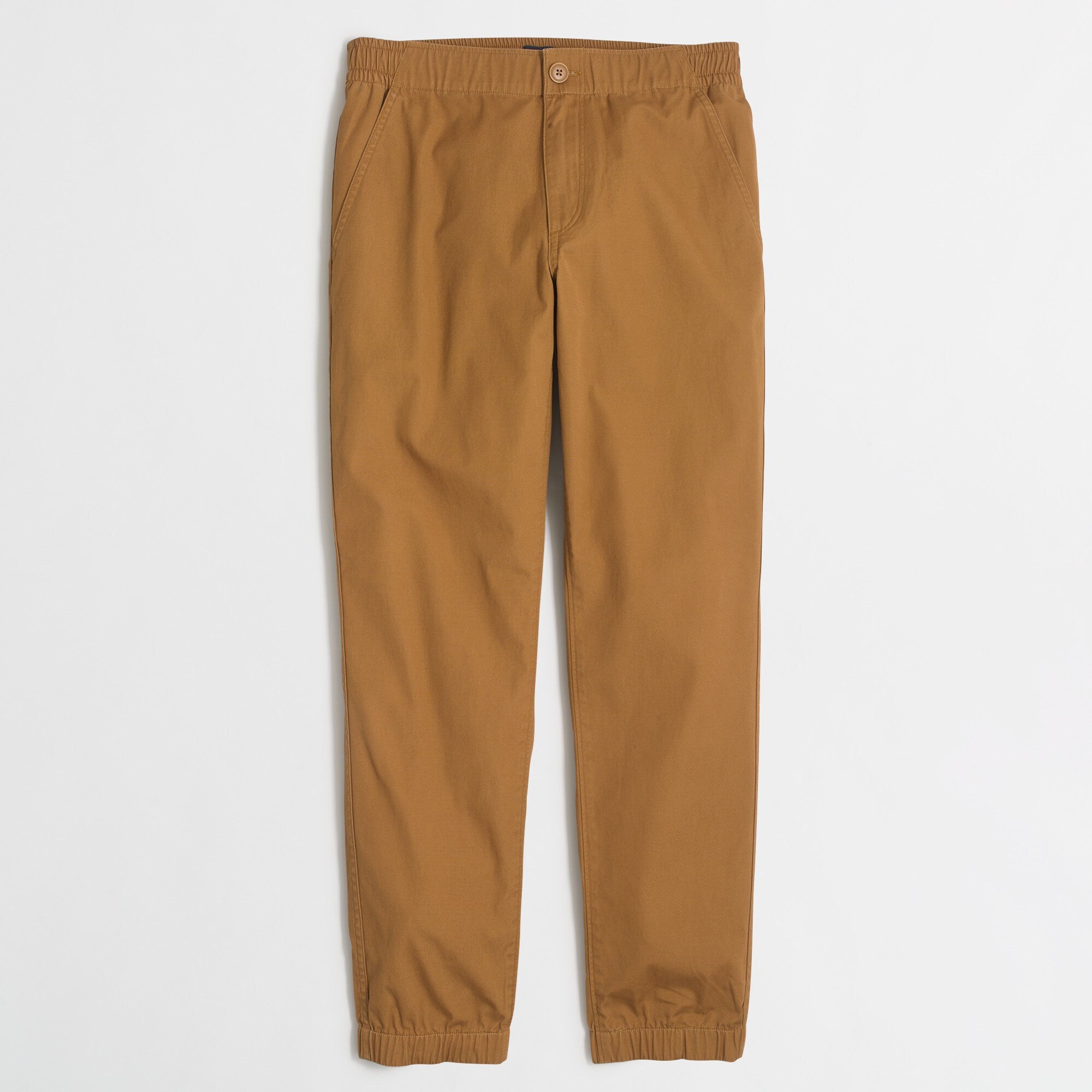 Lightweight khaki jogger pant