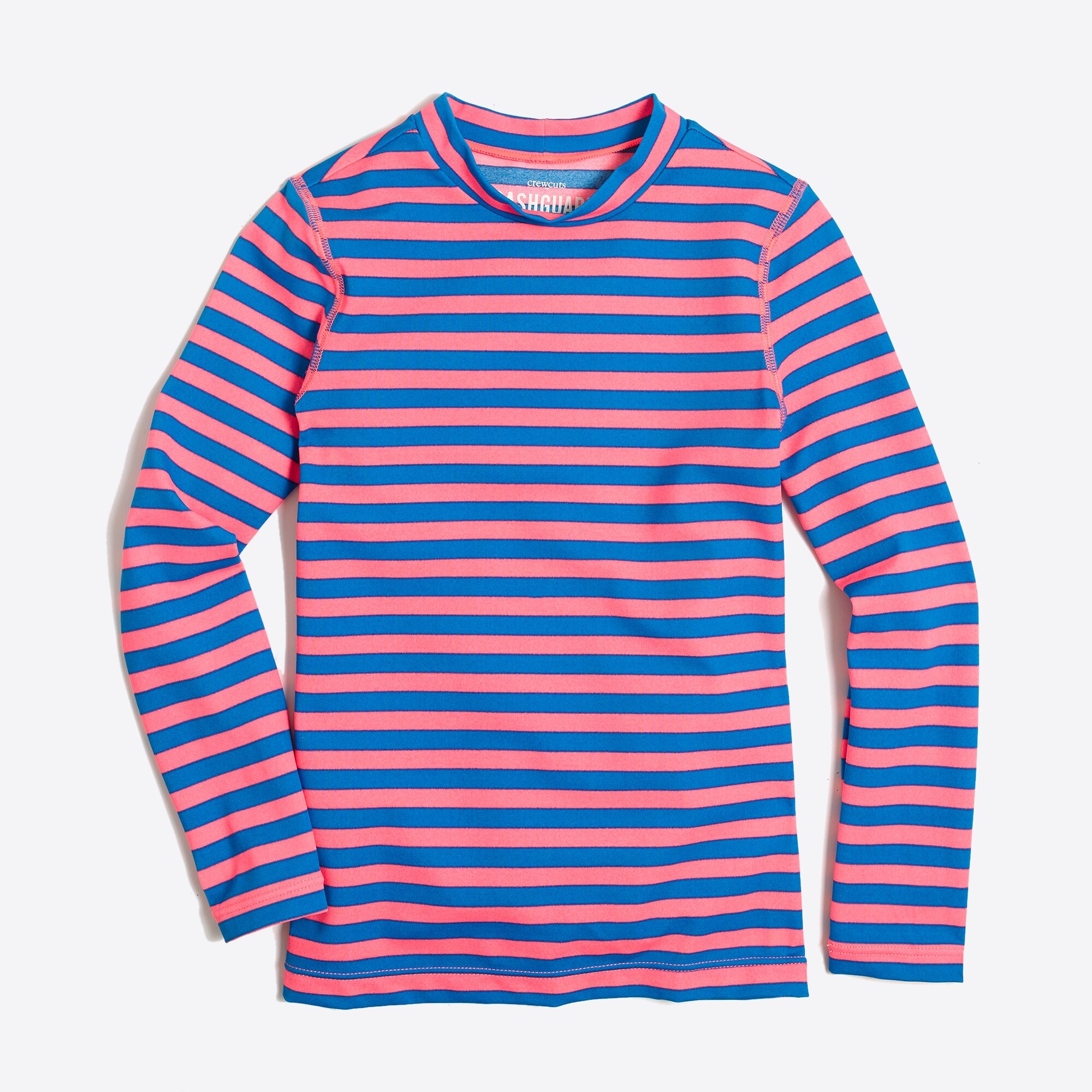 Girls' striped rash guard
