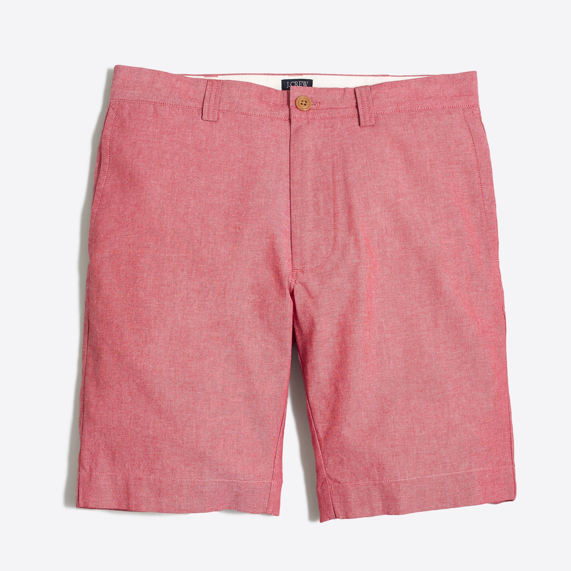 9" red chambray gramercy short for men