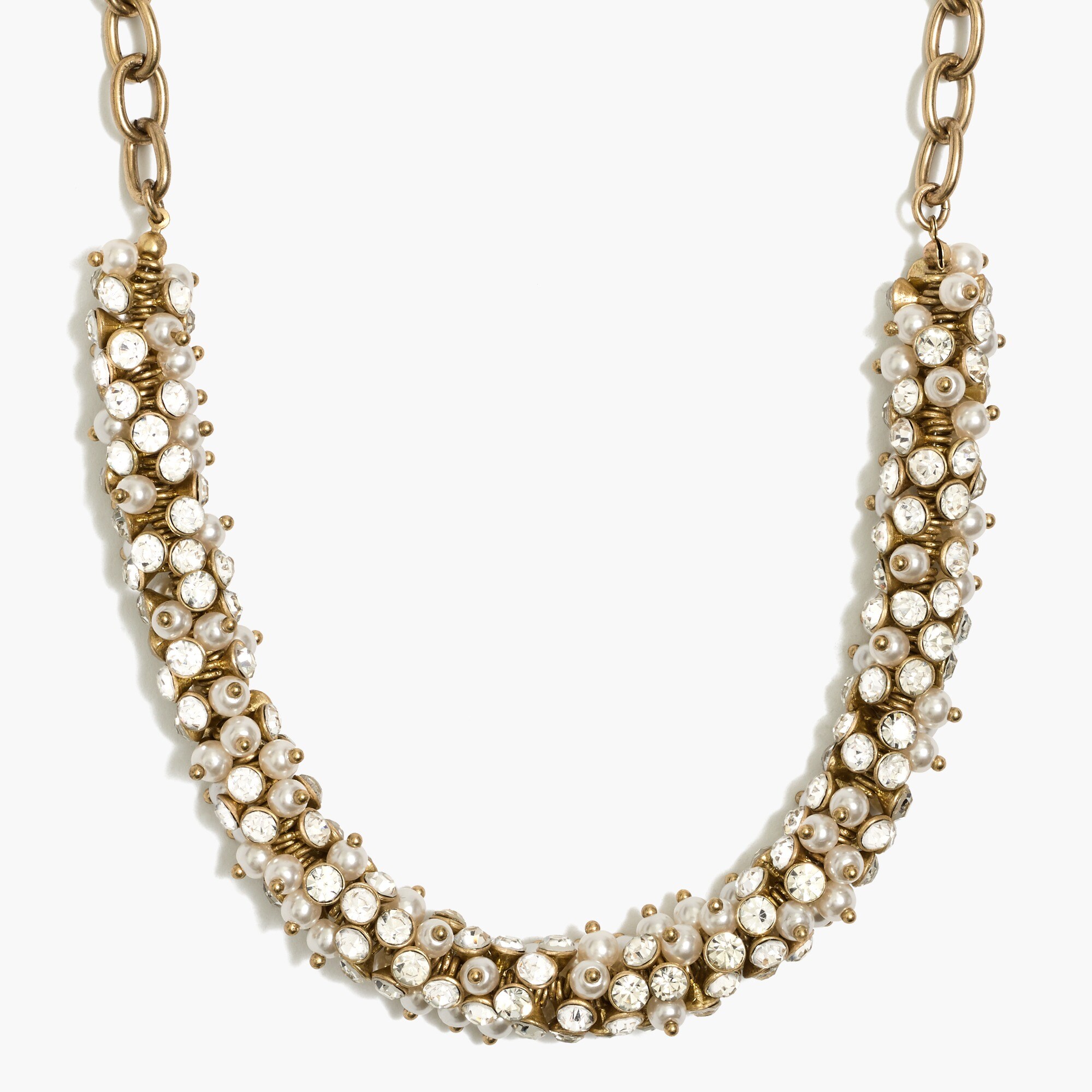 Crystal wreath necklace