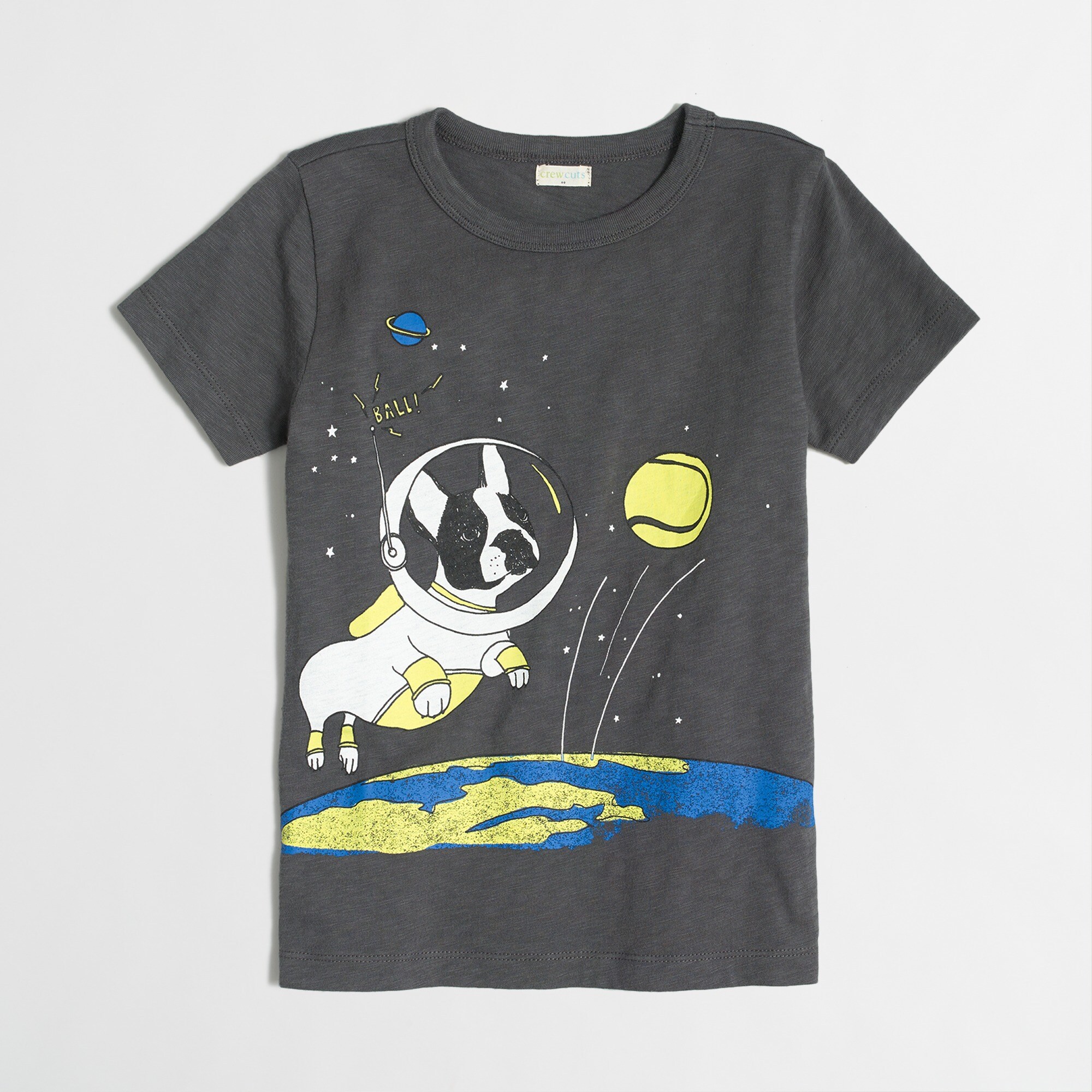 Boys' dog on the moon graphic tee
